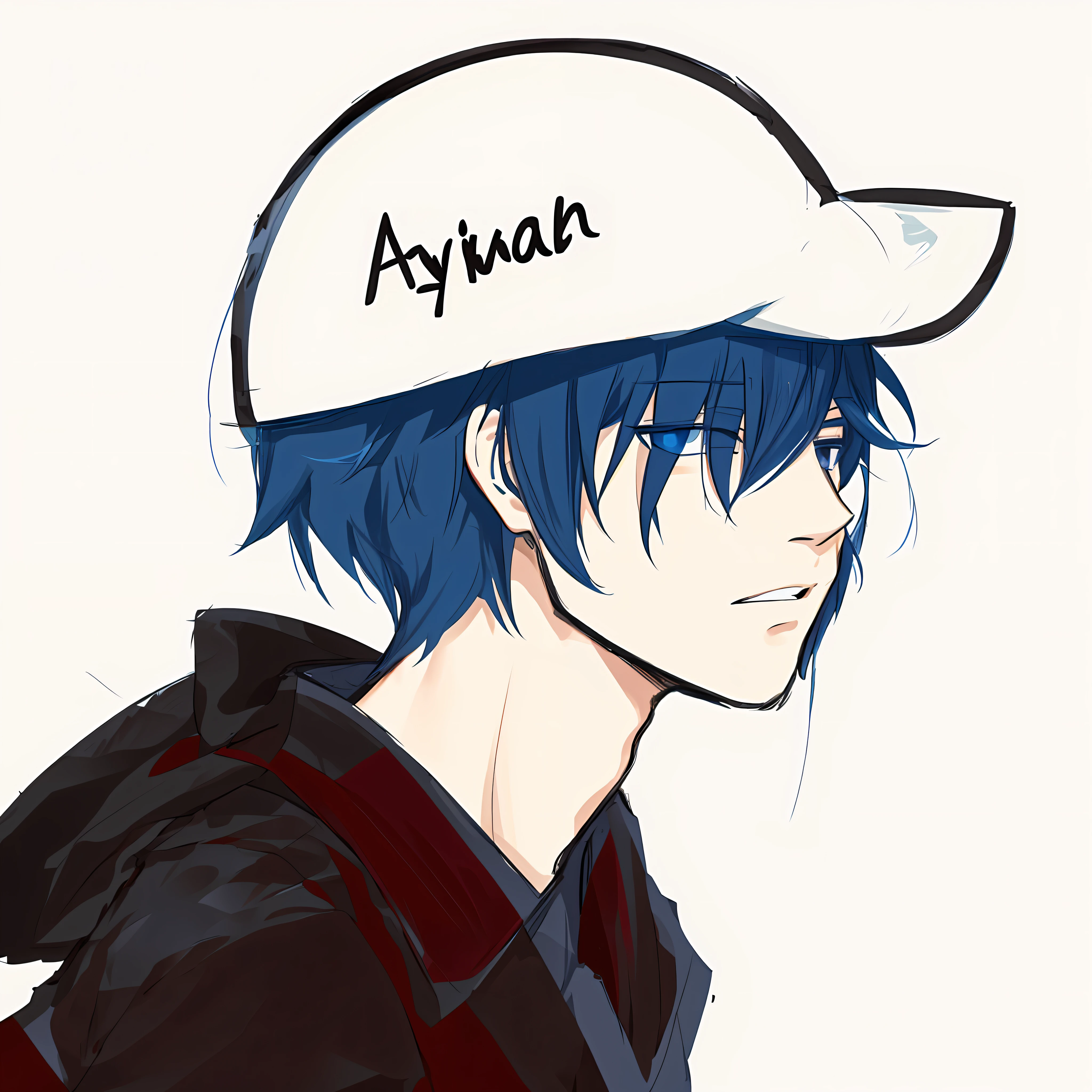 Anime Boy, Hat Says Avon, Ayan Nagging, In Anime Style, In Anime Style, 2D Anime Style, Reyyan, Male Anime Style, Anime Style Character, As Anime Character, by Ay-O, Anime Boy, Young Anime Man, Anime Style Only, Anime Art Style, Subtle Anime Style, ryuu, Anime Style, Black and White