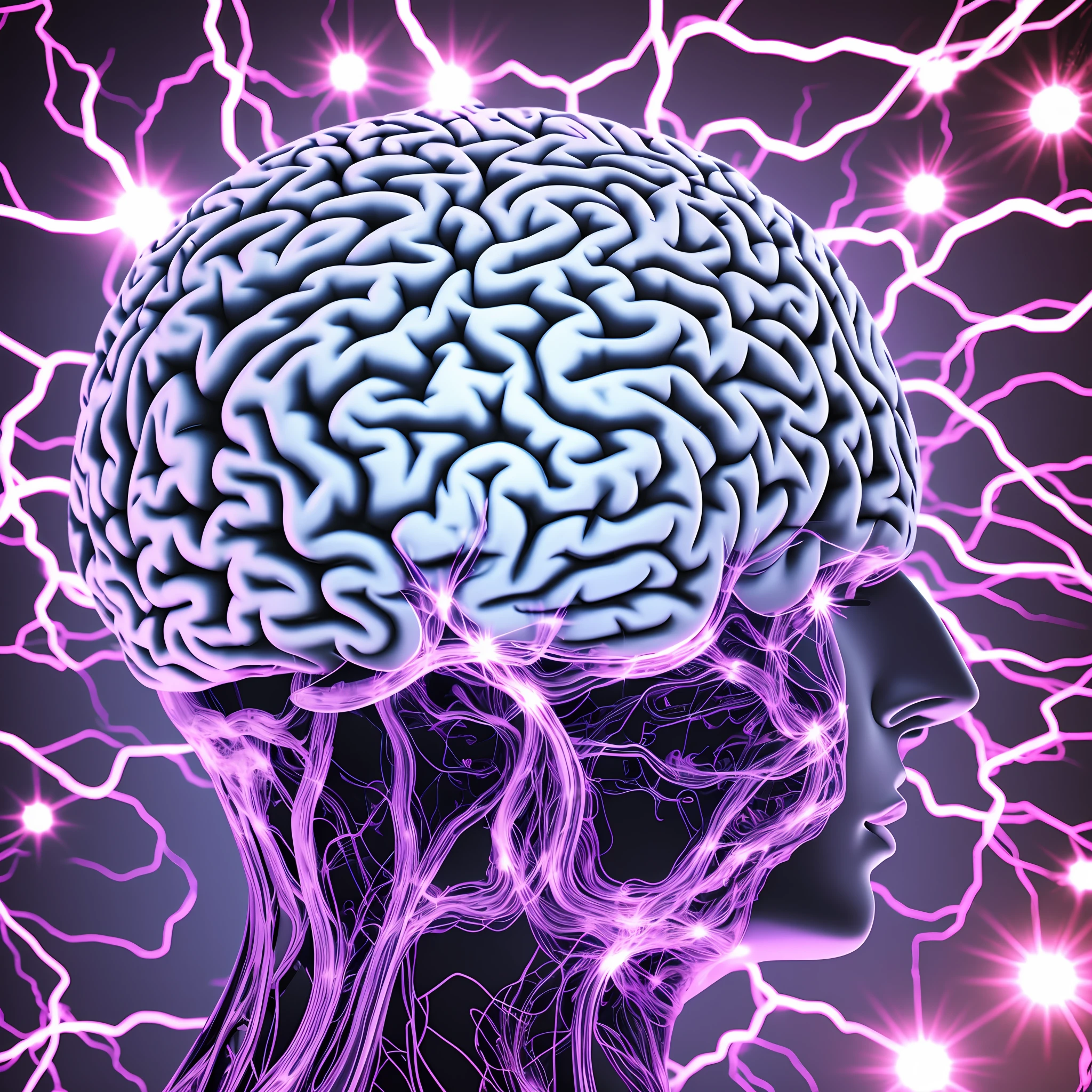 brain on top of processor, ultra-realistic, futuristic --auto --s2