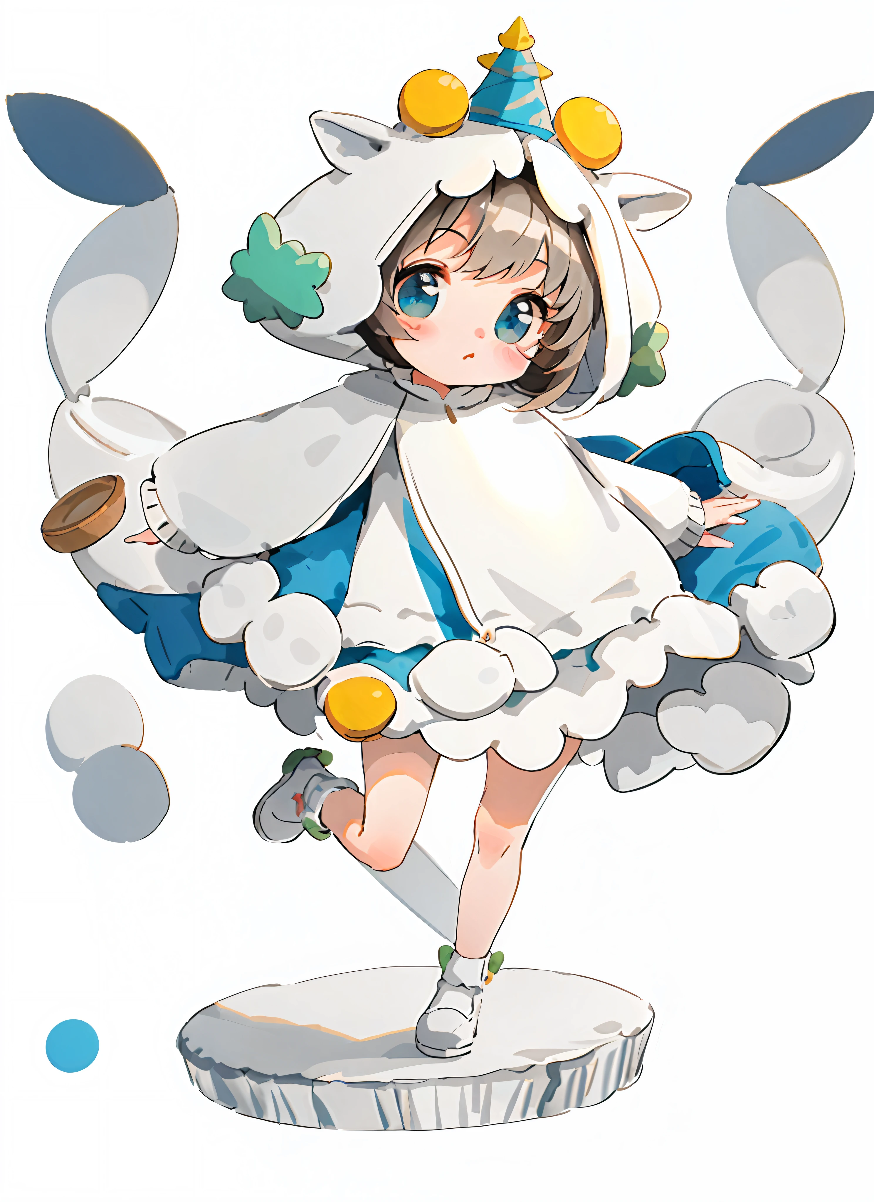 kigurumi\animal costume, (masterpiece),(best quality),(ultra-detailed), (full body:1.2),simple background,white background
1girl,chibi,cute,