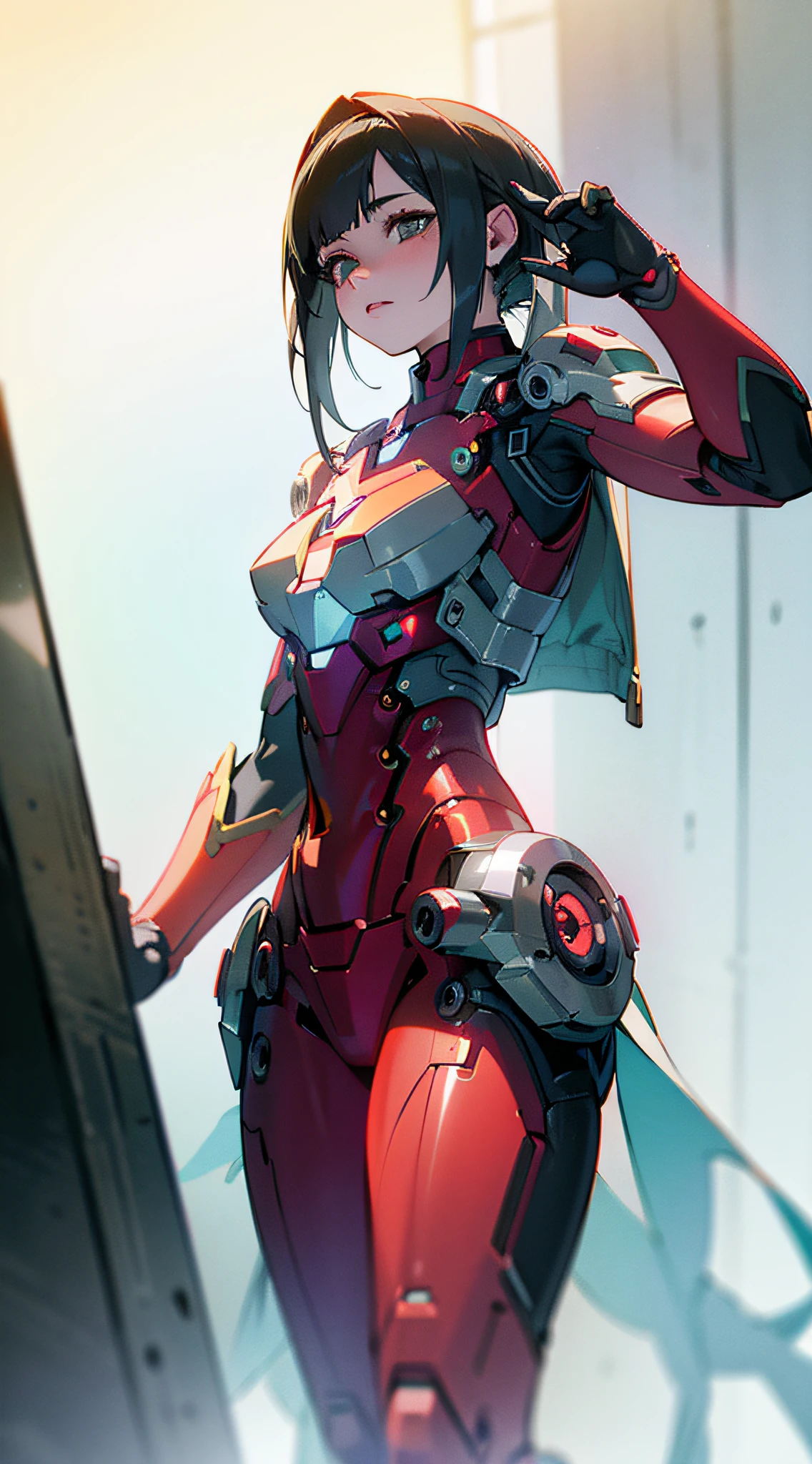 (Best Quality)), (Masterpiece)), (Details:1.4), 3D, Beautiful Cyberpunk Woman Image,Iron Man, Free Pose, Shiny Metal Suit, HDR, Ray Tracing,NVIDIA RTX,Super Resolution,Unreal 5,Subsurface Scattering,PBR Texturing,Post-Processing, Anisotropic Filtering, Depth of Field, Maximum Clarity and Sharpness, Multilayer Textures, Albedo and Specular Maps, Surface Shading, Accurate Simulation of Light-Material Interactions, Perfect Proportions, Octane Rendering, Two-Tone Lighting, Wide Aperture, Low ISO, White Balance, Rule of Thirds, 8K RAW,