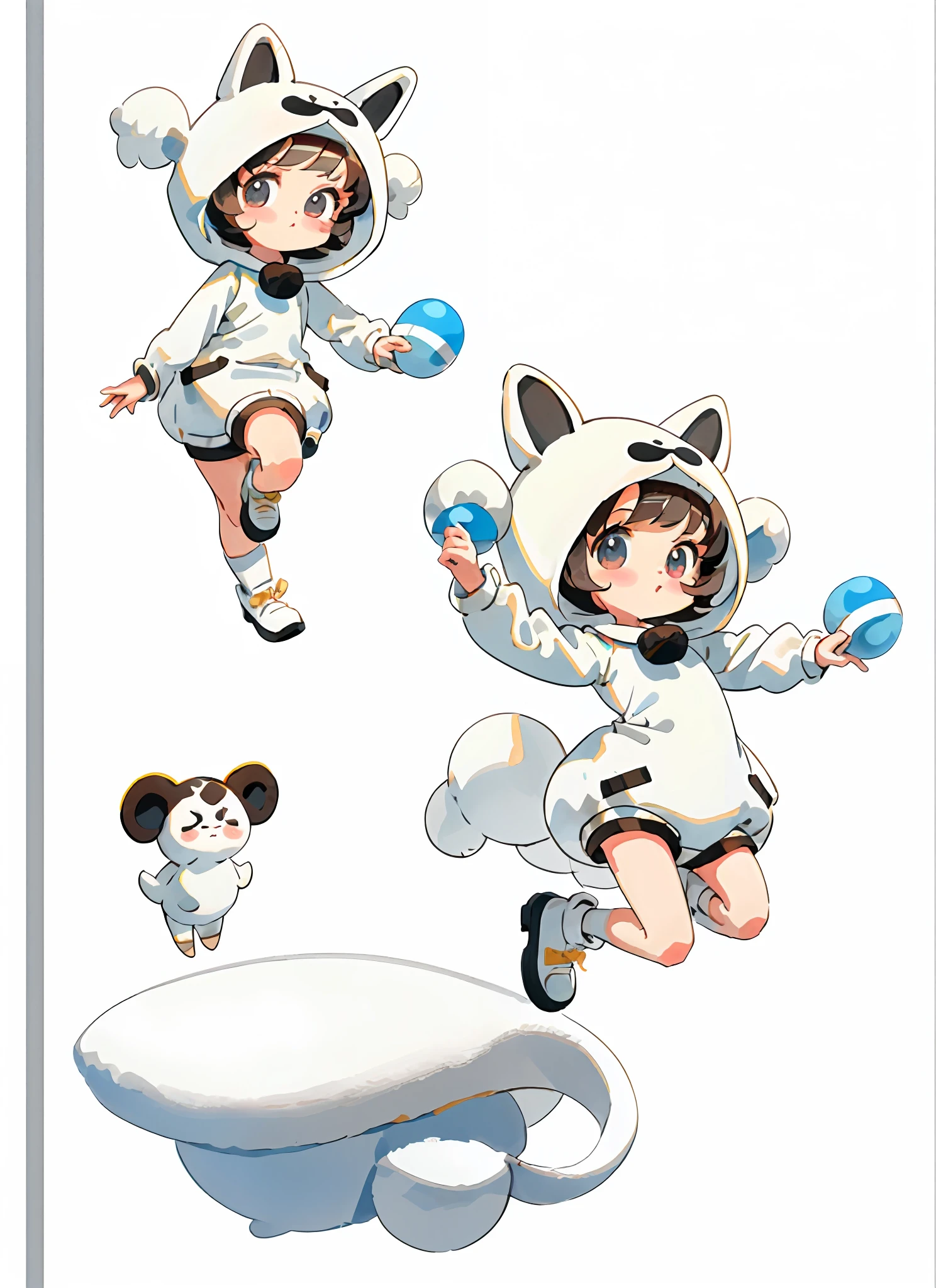 kigurumi\animal costume, (masterpiece),(best quality),(ultra-detailed), (full body:1.2),simple background,white background
1girl,chibi,cute,