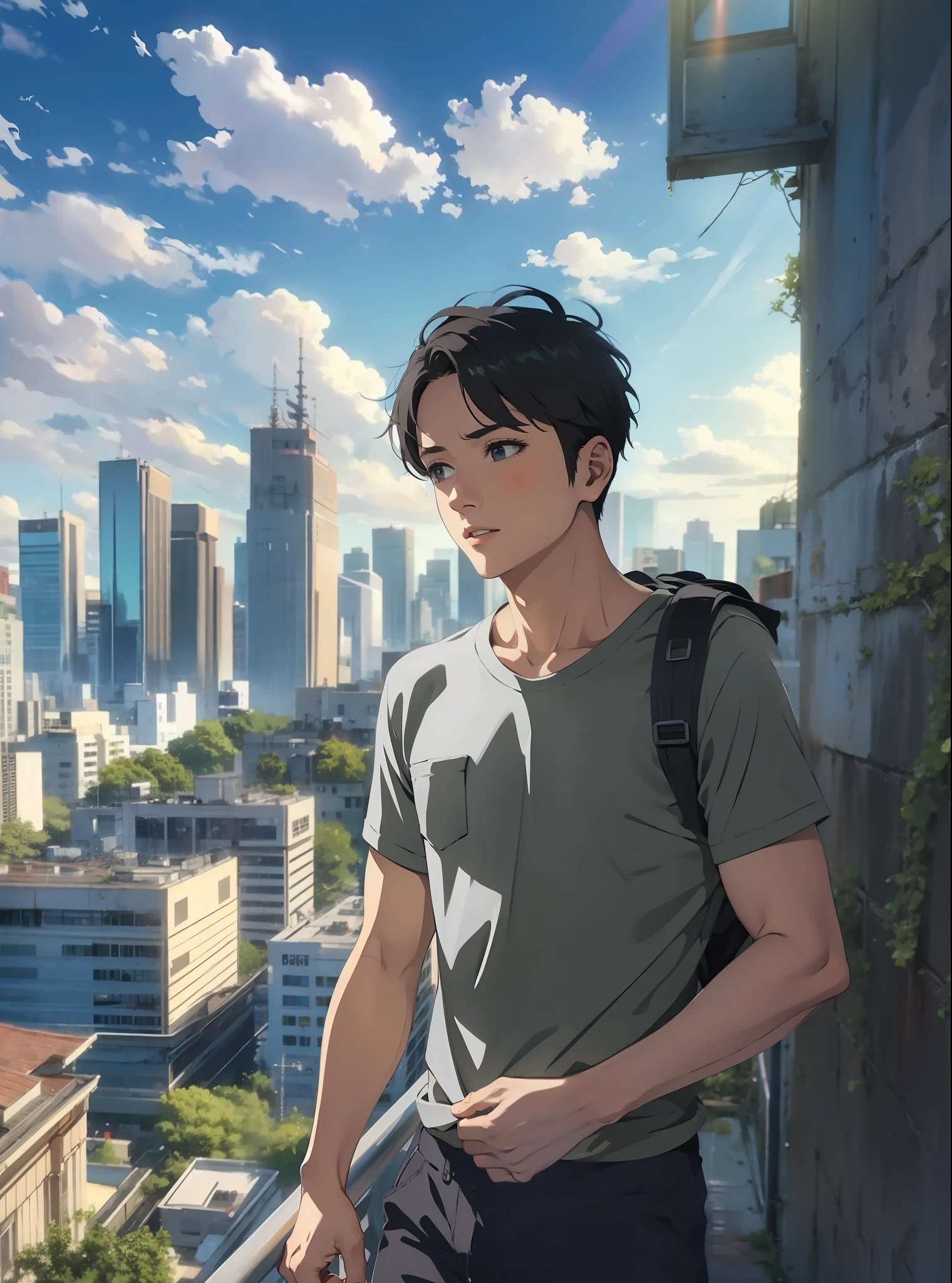 Vast sky, beautiful skyline, sunlight