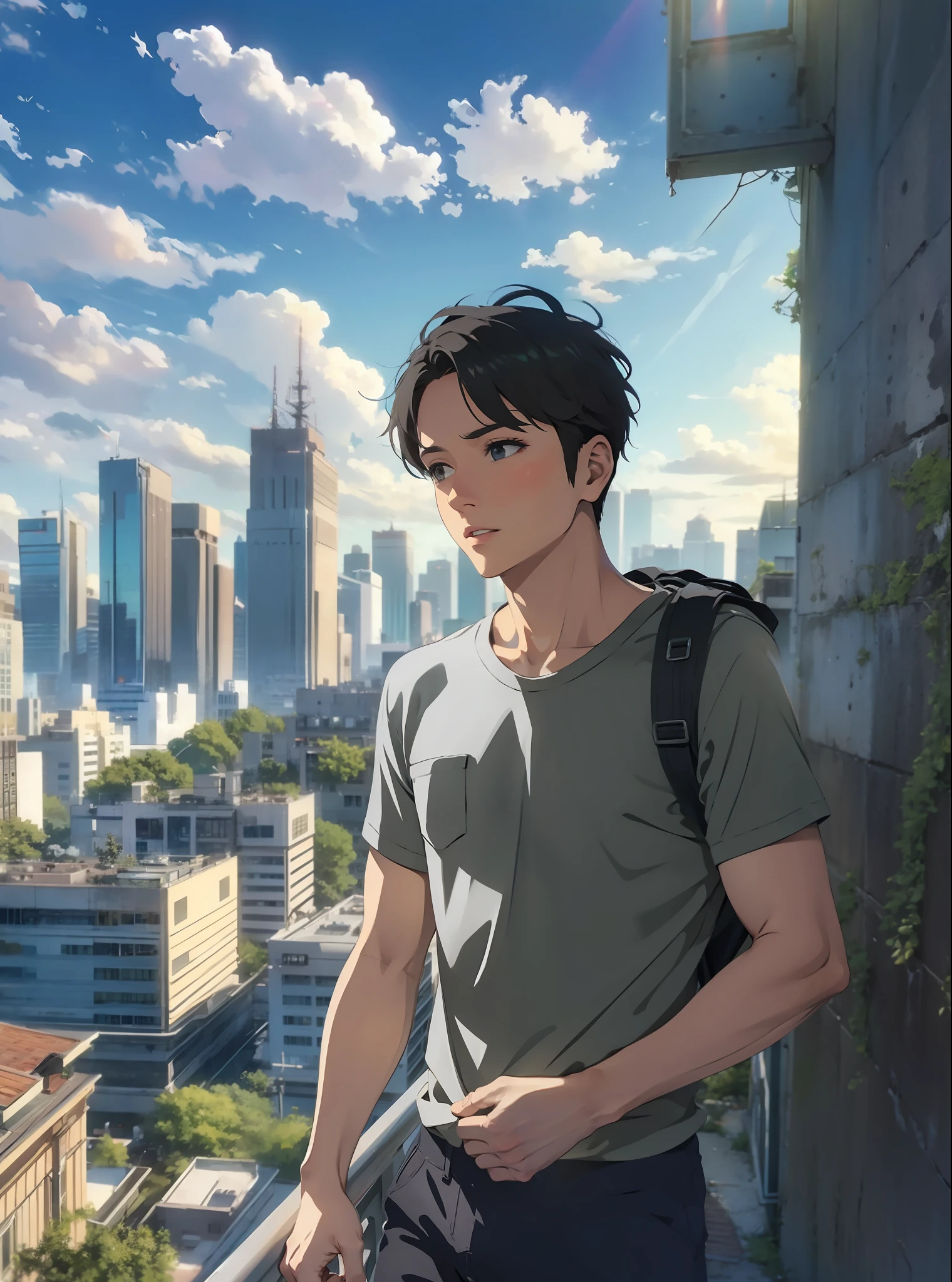 Vast sky, beautiful skyline, sunlight