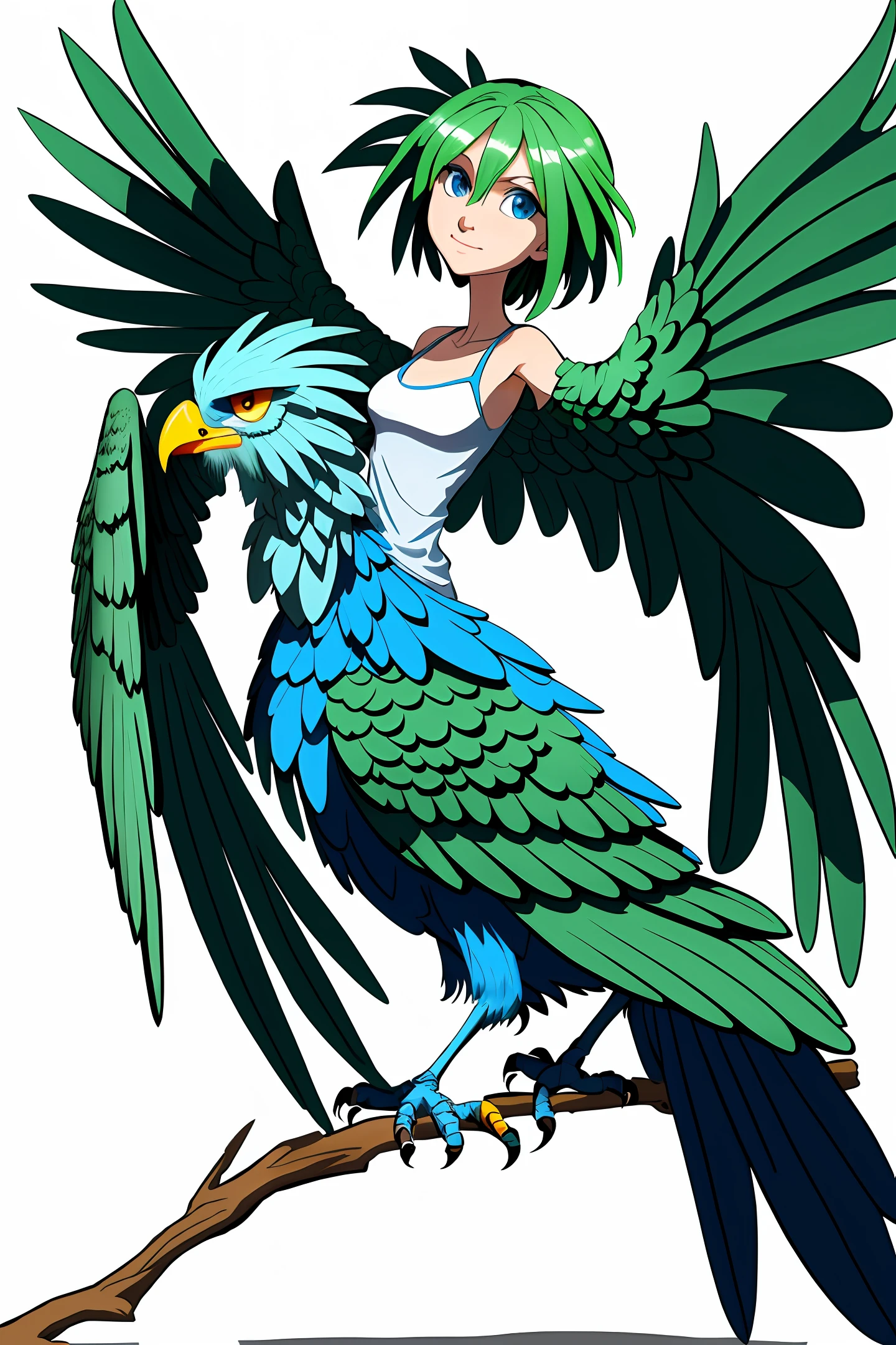 Help me draw a harpy