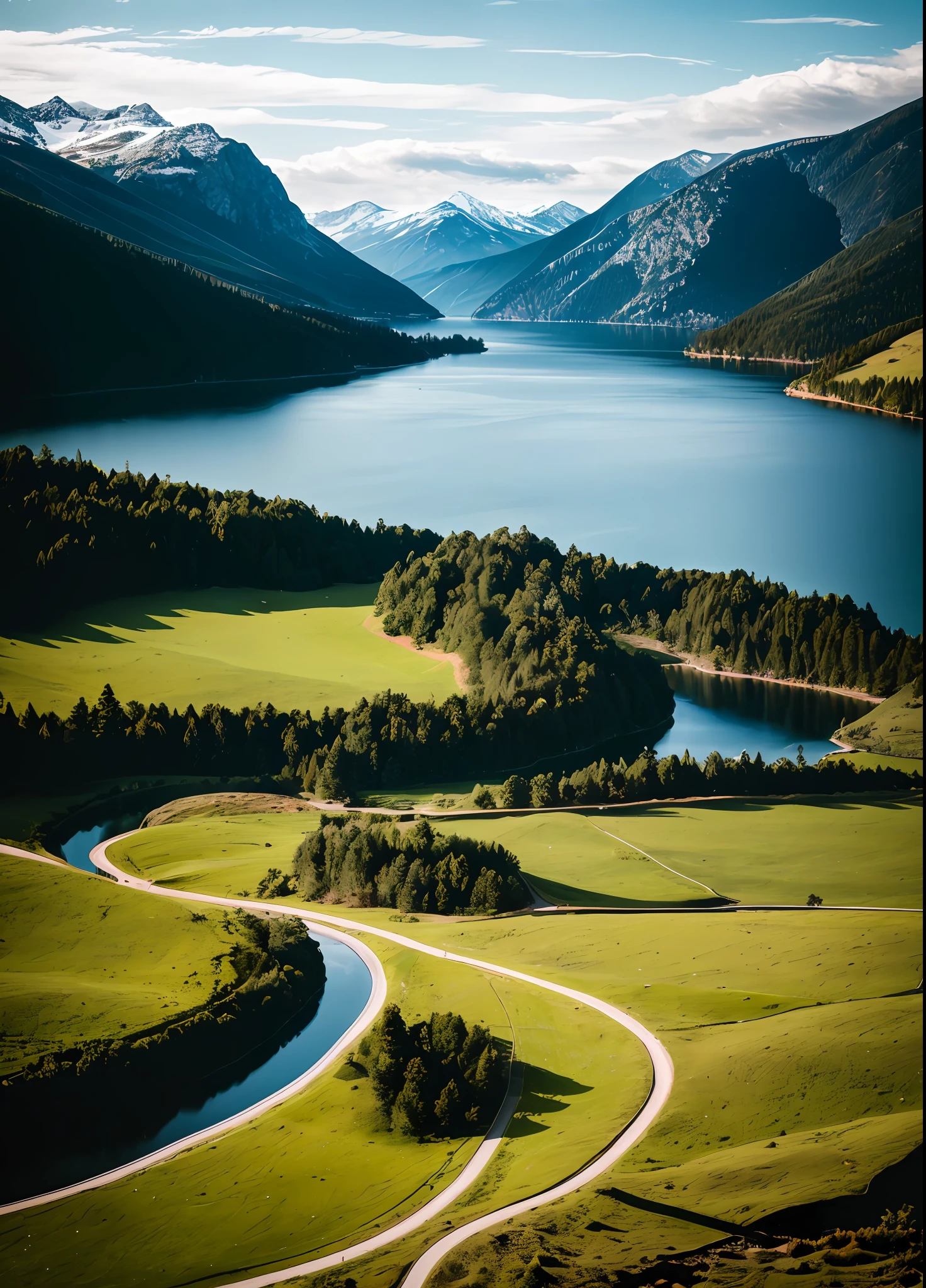 RAW photo of a landscape, small details, photorealistic, ultra-realistic photo, 8k uhd, dslr, soft lighting, high quality, film grain, Fujifilm XT3, (masterpiece)