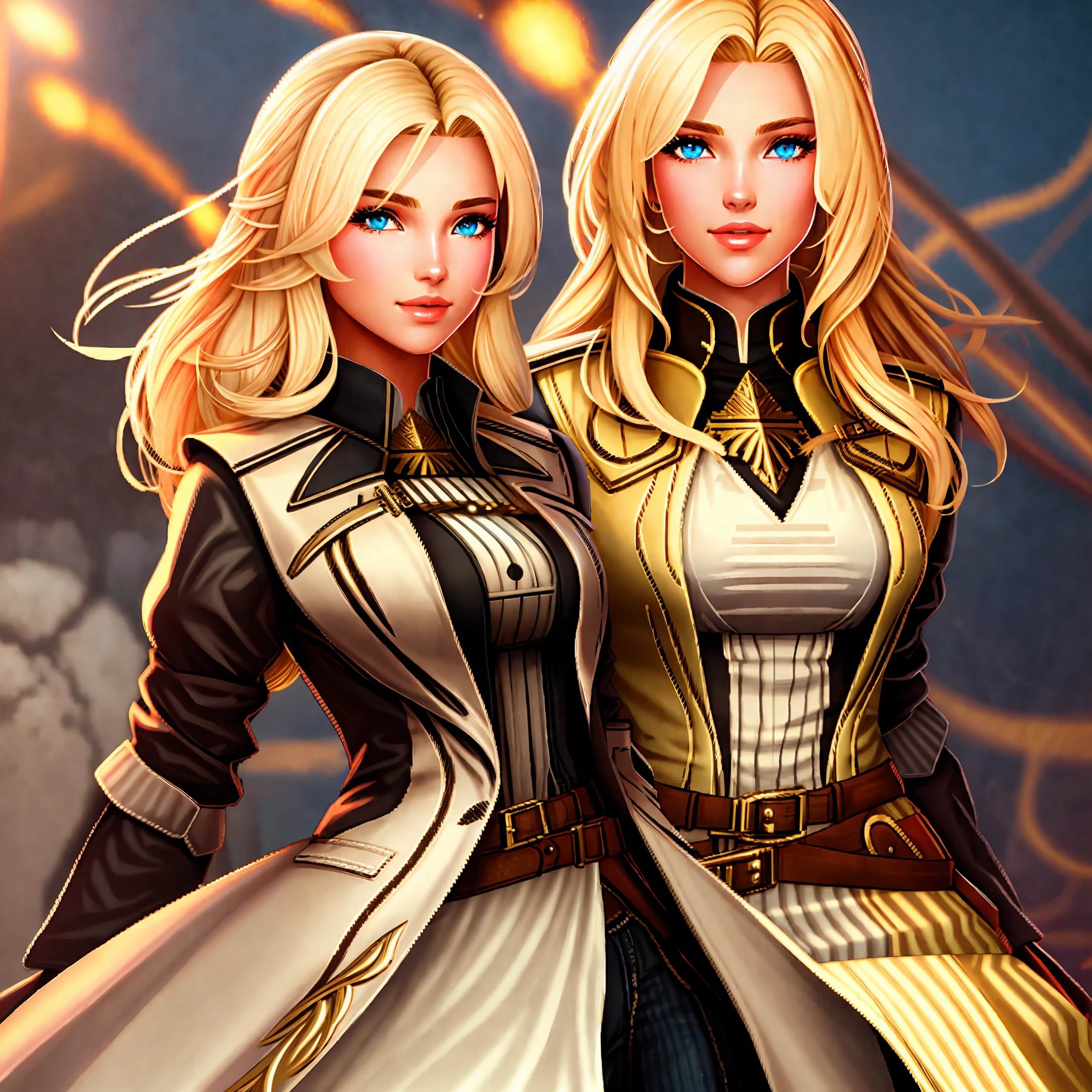 Blonde Beauty Female Gunslinger