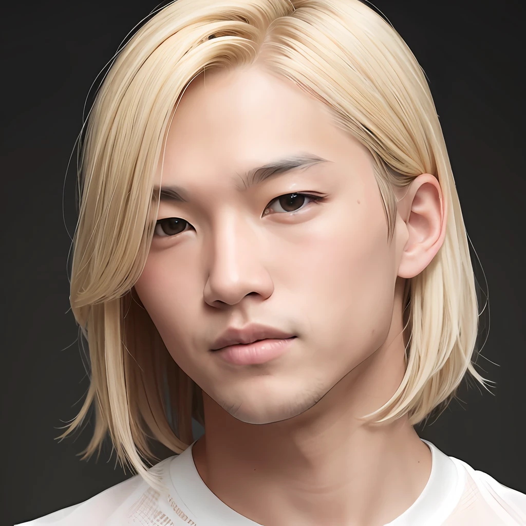 blonde, man, Asian,