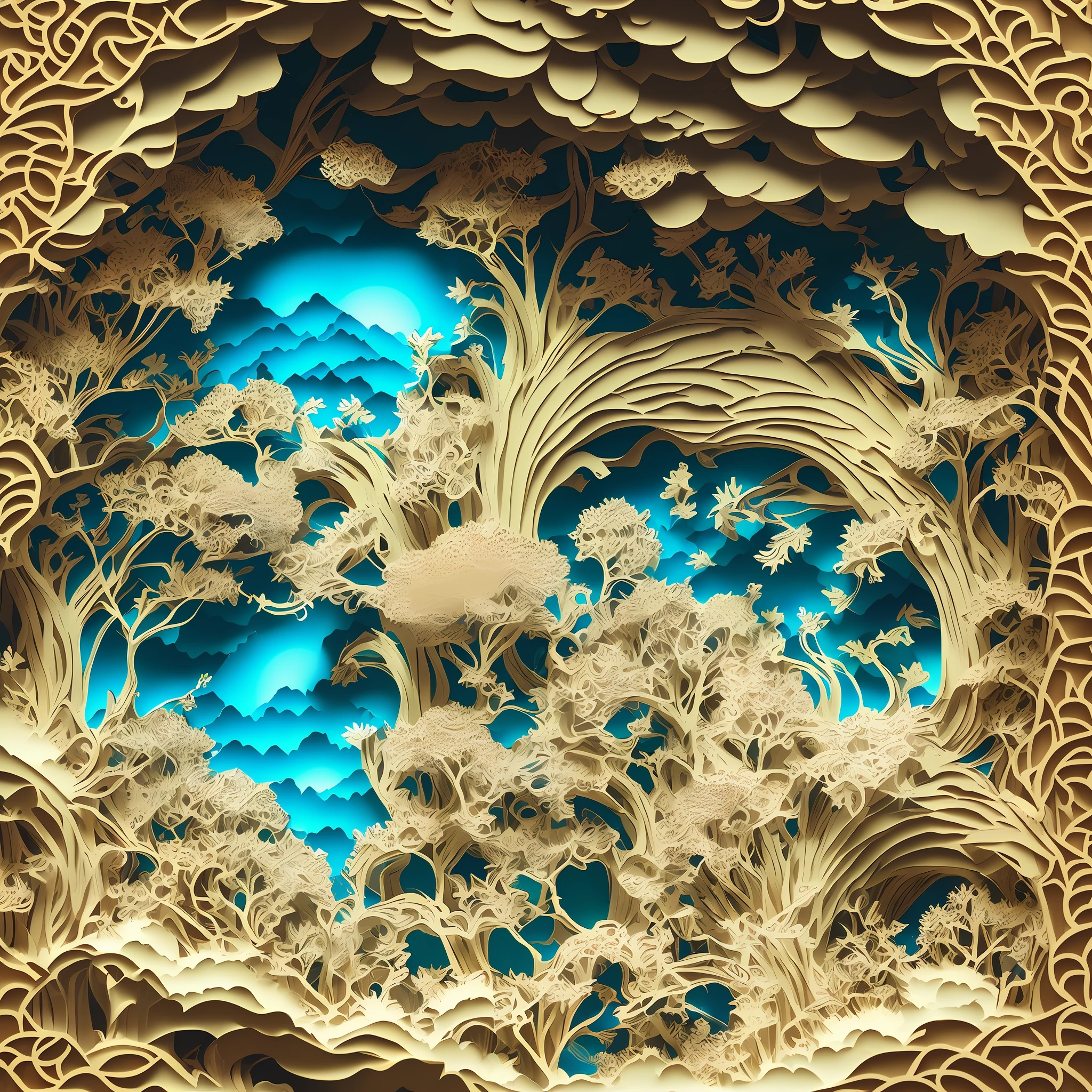 mdjrny-pprct, Chinese architecture, gardens, landscapes, sea of clouds, (high detail: 1.2)