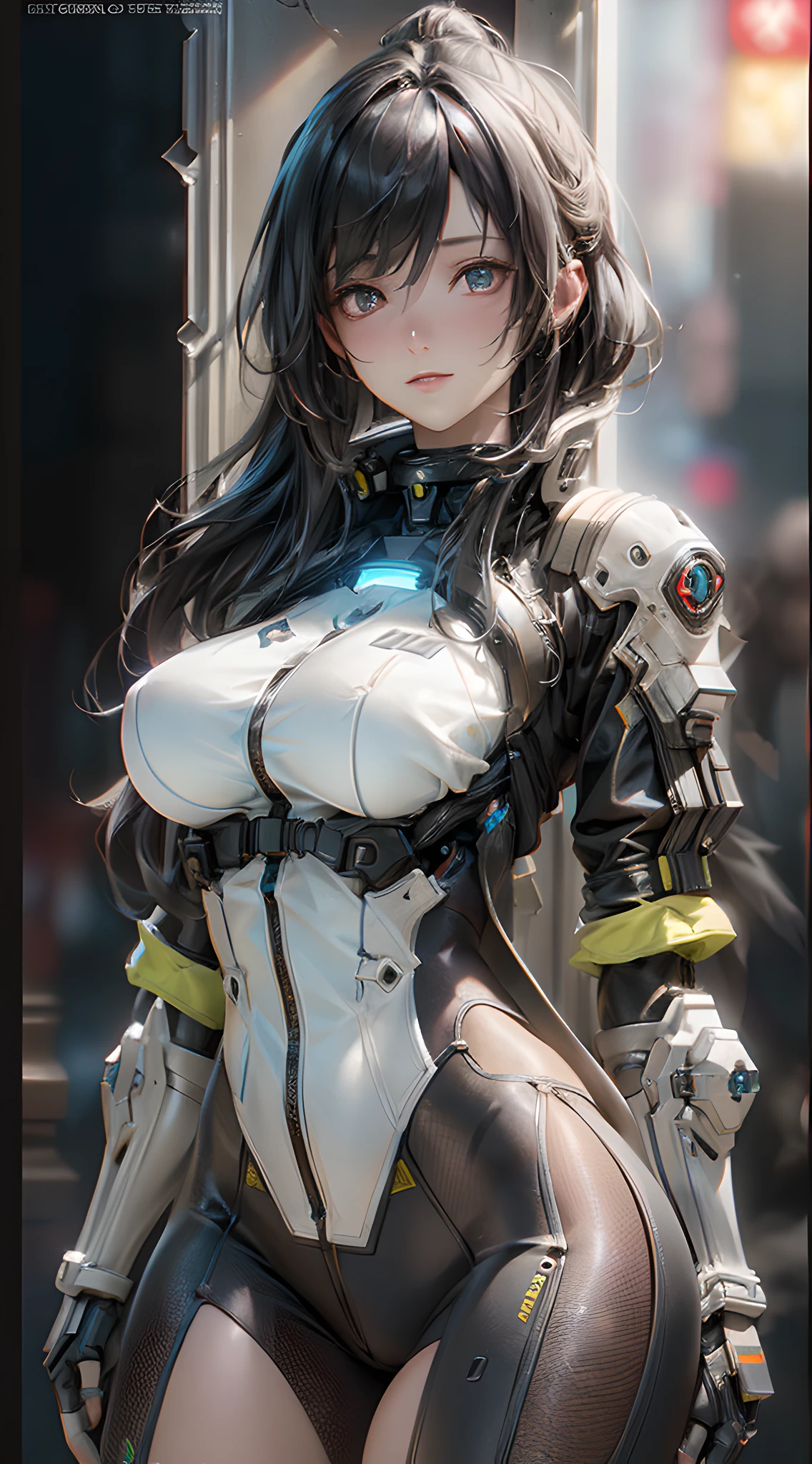 ((Best quality)), ((masterpiece)), (detailed:1.4), 3D, an image of a beautiful cyberpunk female,HDR (High Dynamic Range),Ray Tracing,NVIDIA RTX,Super-Resolution,Unreal 5,Subsurface scattering,PBR Texturing,Post-processing,Anisotropic Filtering,Depth-of-field,Maximum clarity and sharpness,Multi-layered textures,Albedo and Specular maps,Surface shading,Accurate simulation of light-material interaction,Perfect proportions,Octane Render,Two-tone lighting,Wide aperture,Low ISO,White balance,Rule of thirds,8K RAW,
