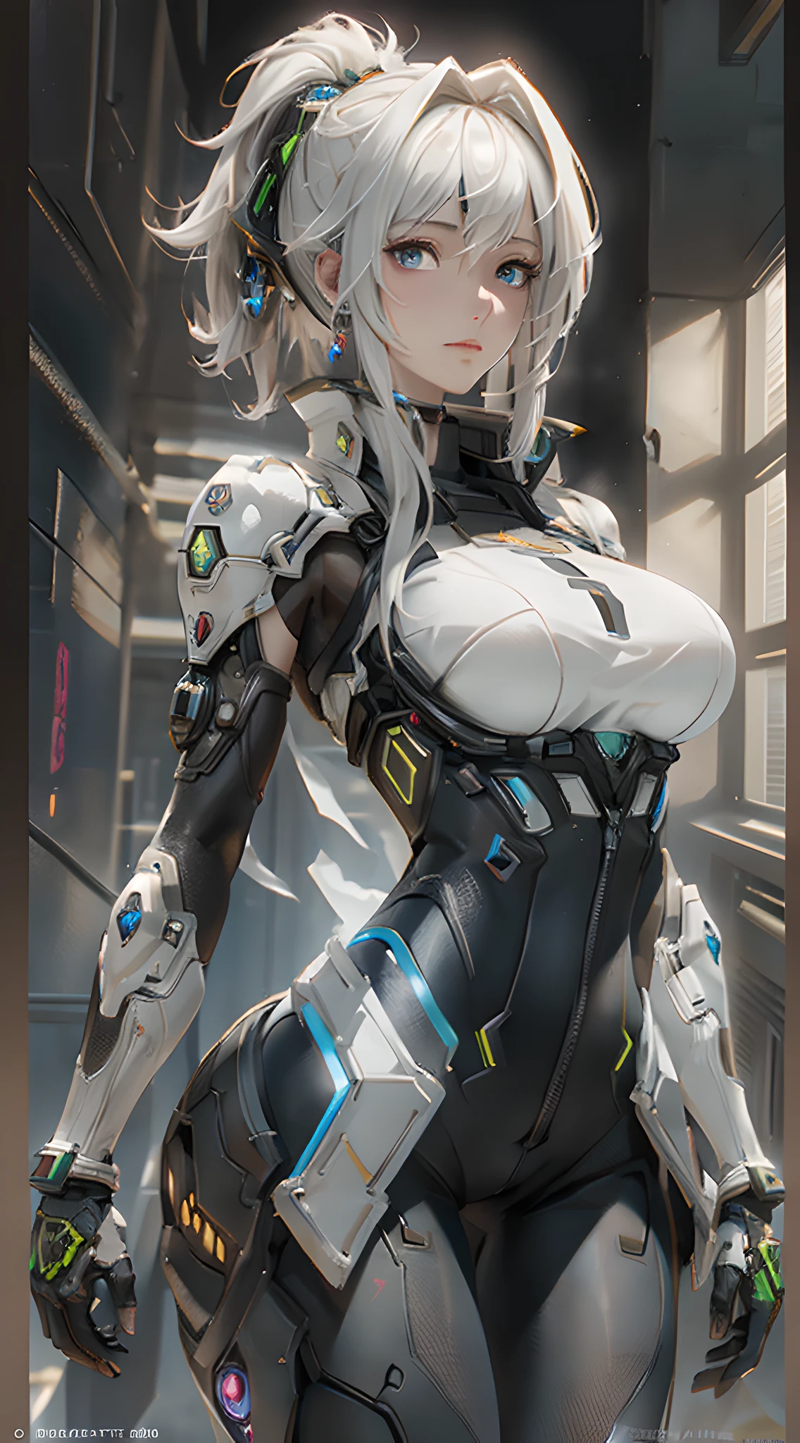 ((Best quality)), ((masterpiece)), (detailed:1.4), 3D, an image of a beautiful cyberpunk female,HDR (High Dynamic Range),Ray Tracing,NVIDIA RTX,Super-Resolution,Unreal 5,Subsurface scattering,PBR Texturing,Post-processing,Anisotropic Filtering,Depth-of-field,Maximum clarity and sharpness,Multi-layered textures,Albedo and Specular maps,Surface shading,Accurate simulation of light-material interaction,Perfect proportions,Octane Render,Two-tone lighting,Wide aperture,Low ISO,White balance,Rule of thirds,8K RAW,