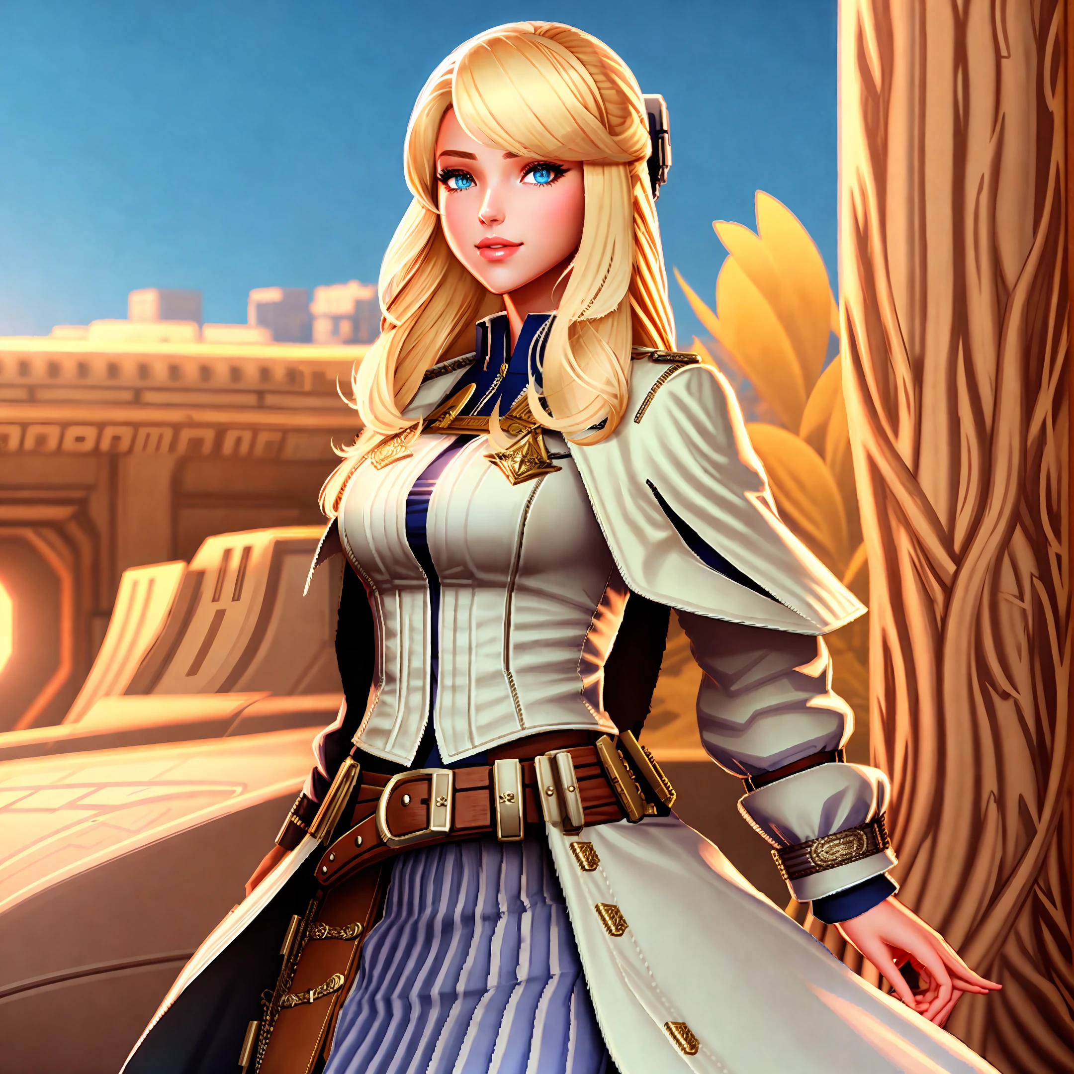 Blonde Beauty Female Gunslinger