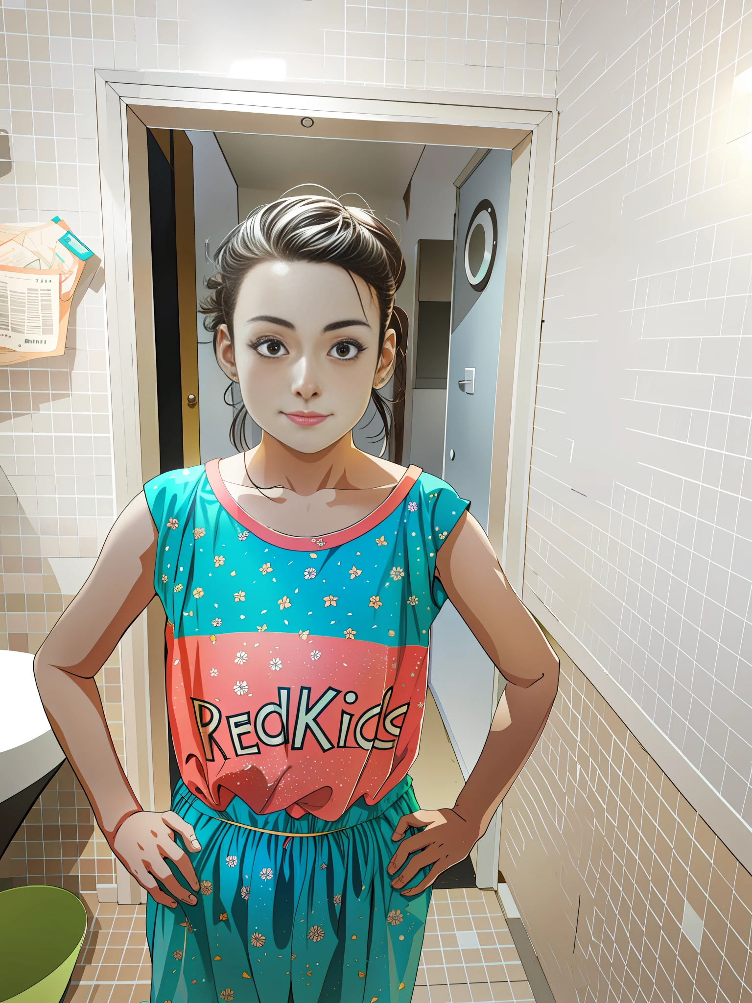 (Best quality: 1.4),,A cute girl,,Anime,Solo,Happy,Manga style,Ray Tracing Perfect Fingers,HD,8K