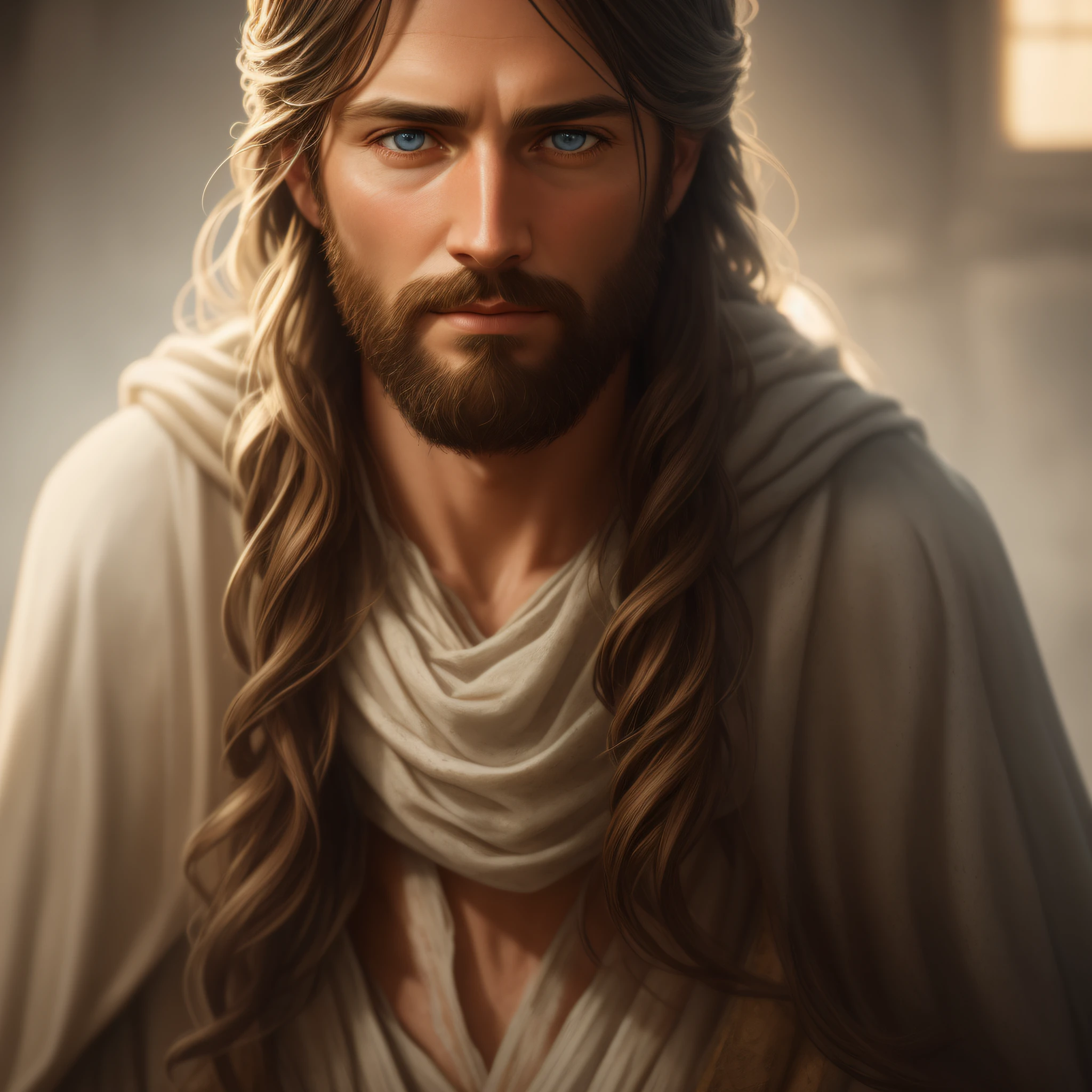 JESUS CHRIST PHOTO : realistic epic, soft cinematic portrait, adobe lightroom, photographic lab, highly detailed, faded, (neutral colors: 1.2), (hdr: 1.4) , (soft colors:1.2), hyperdetailed, (artstation:1.4), cinematic, warm lights, dramatic light, (intricate details:1.1), complex background, (rutkowski:0.66), (blue and orange:0.4)