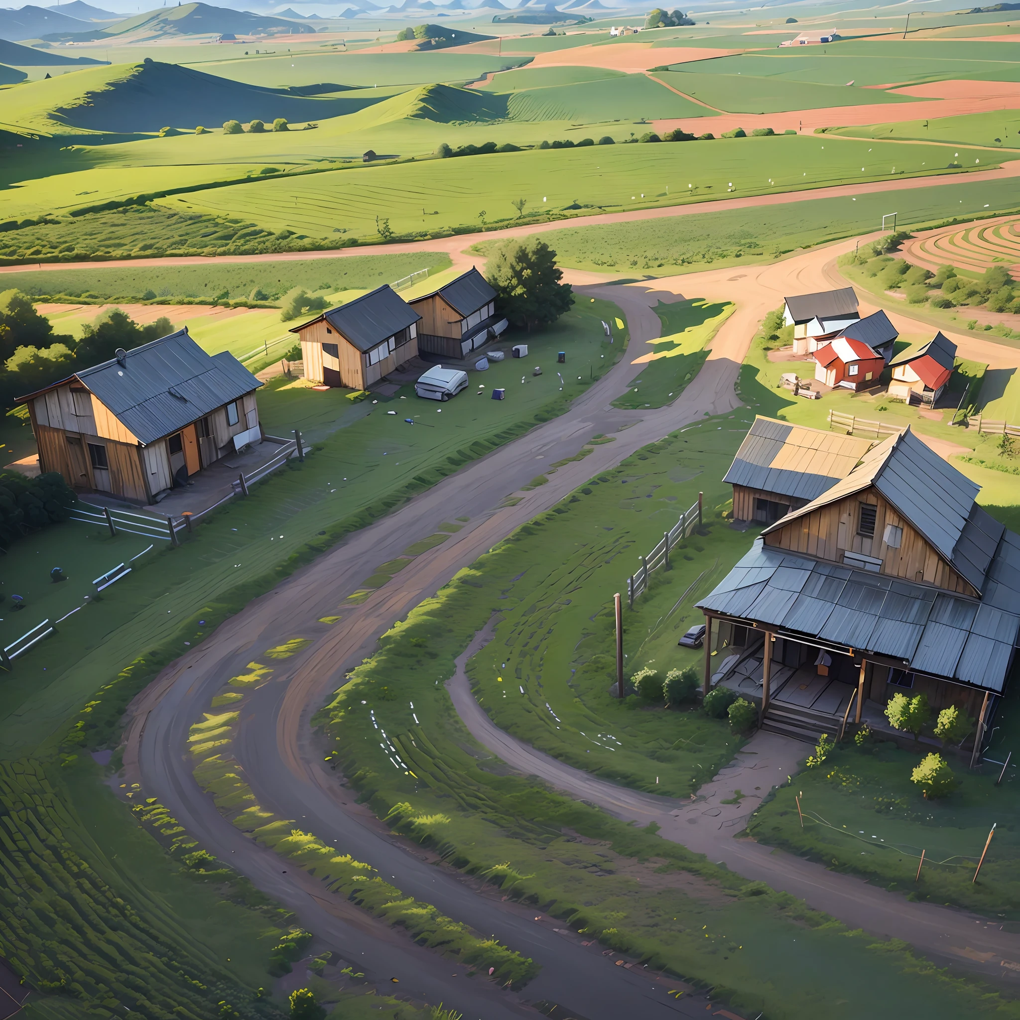 Rural revitalization of the three countryside icon, the theme is: create Qi trace --auto --s2