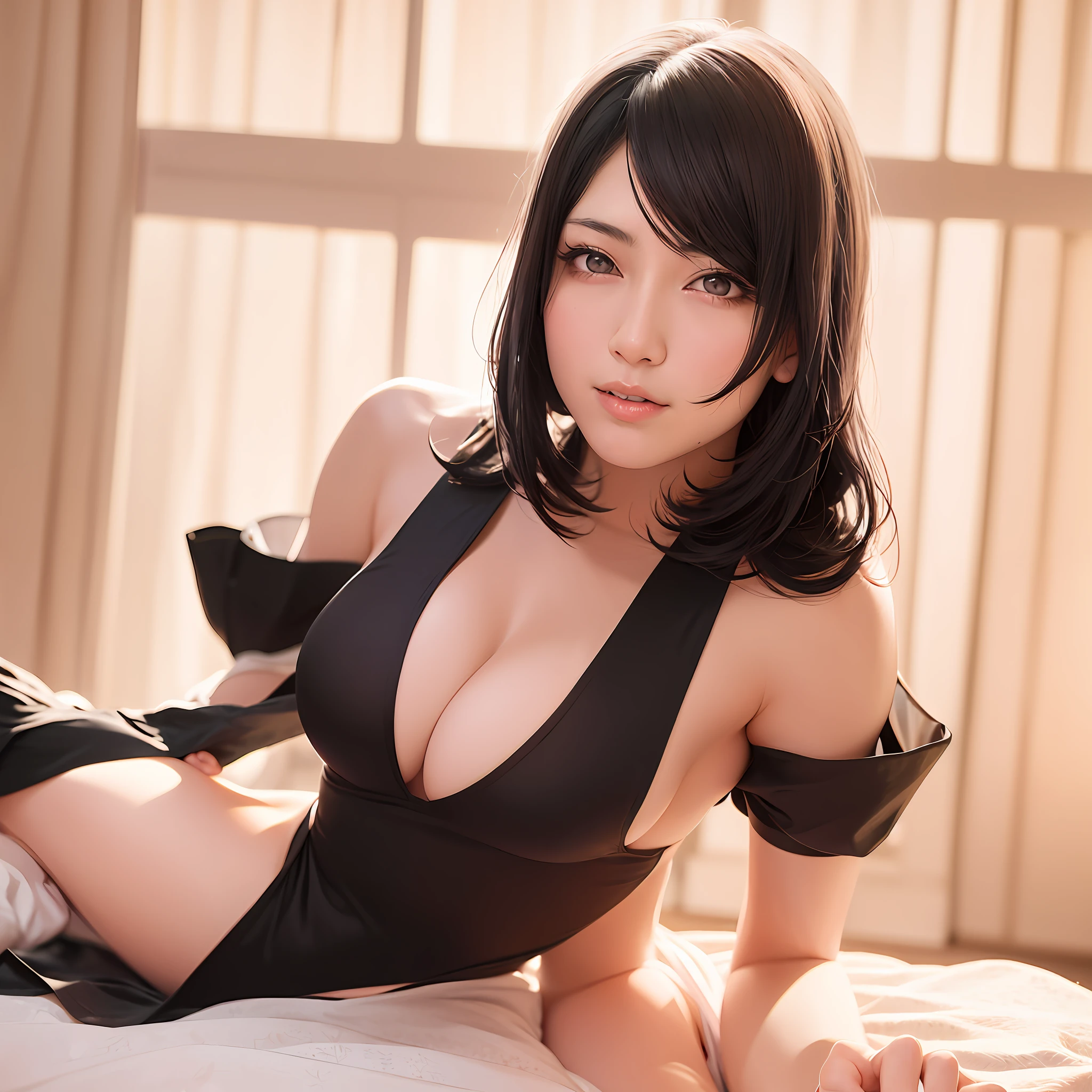 araffed asian woman in a black bra top and black panties, 奈良美智, sophisticated gravure idol, japanese model, realistic young gravure idol, beautiful asian girl, young sensual gravure idol, けもの, japanese, realistic sensual gravure idol, sexy girl, young pretty gravure idol