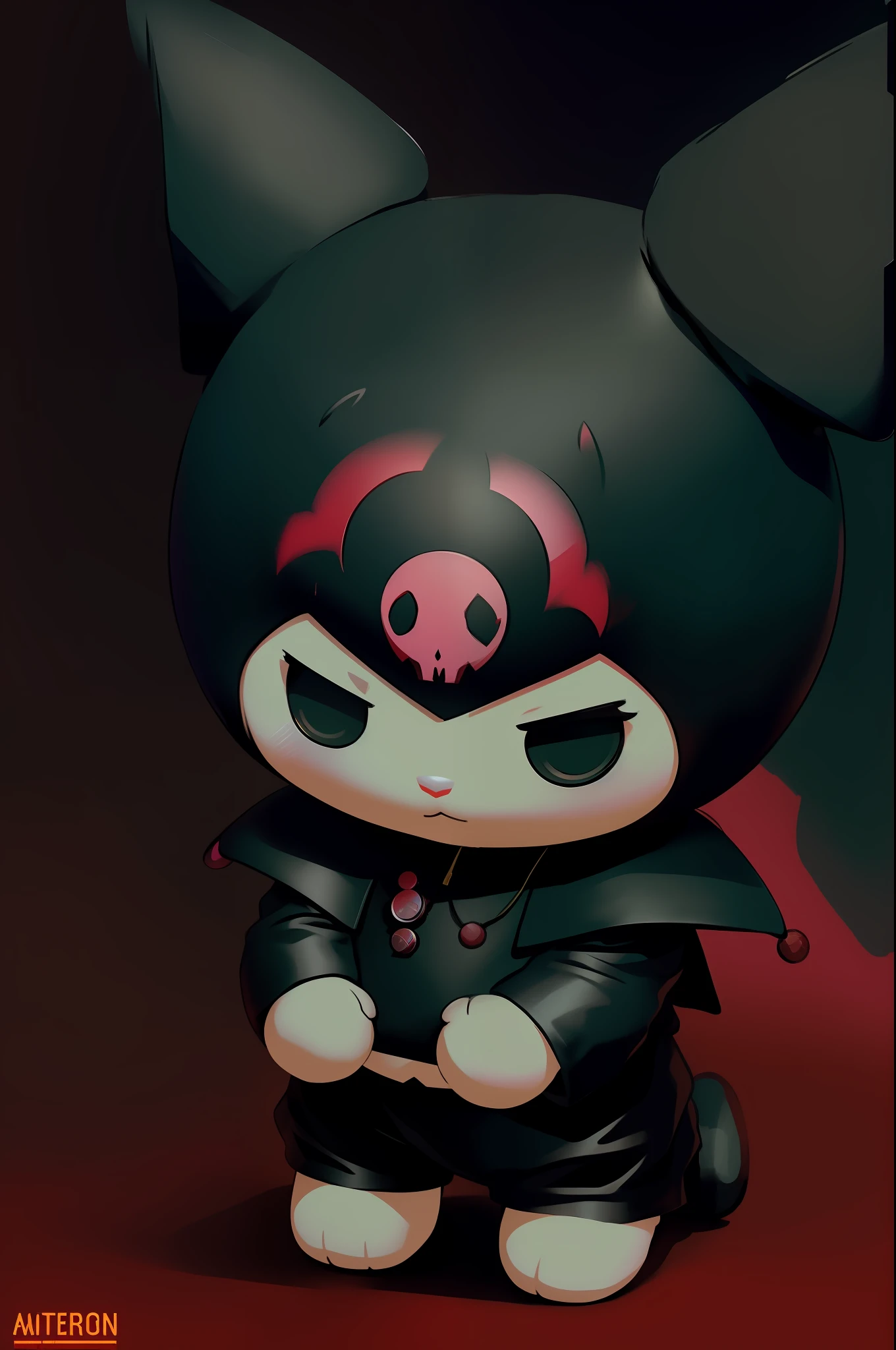 a plush toy of kuromi, illustration by Greg rutkowski, yoji shinkawa, 4k, digital art, concept art, trending on artstation