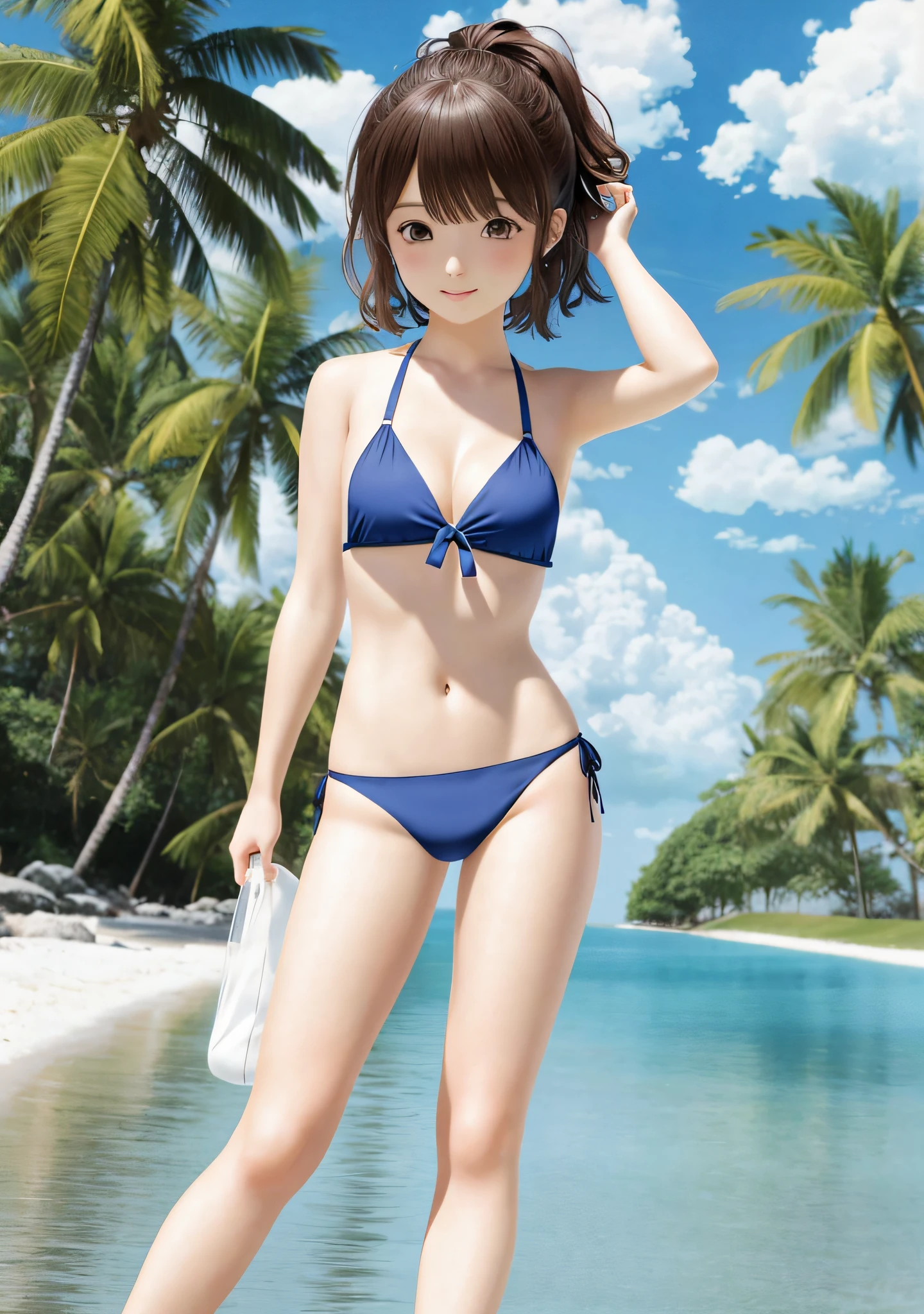 anime, character,  girl, 3d, photorealistic, bikini, lora, style