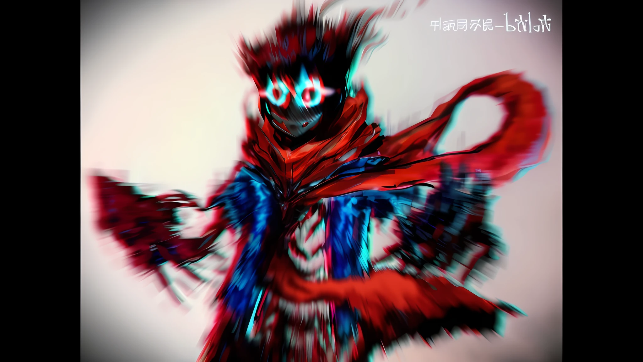 Black hair, glowing eyes, black mist, loli, cute, black flame, black tentacles