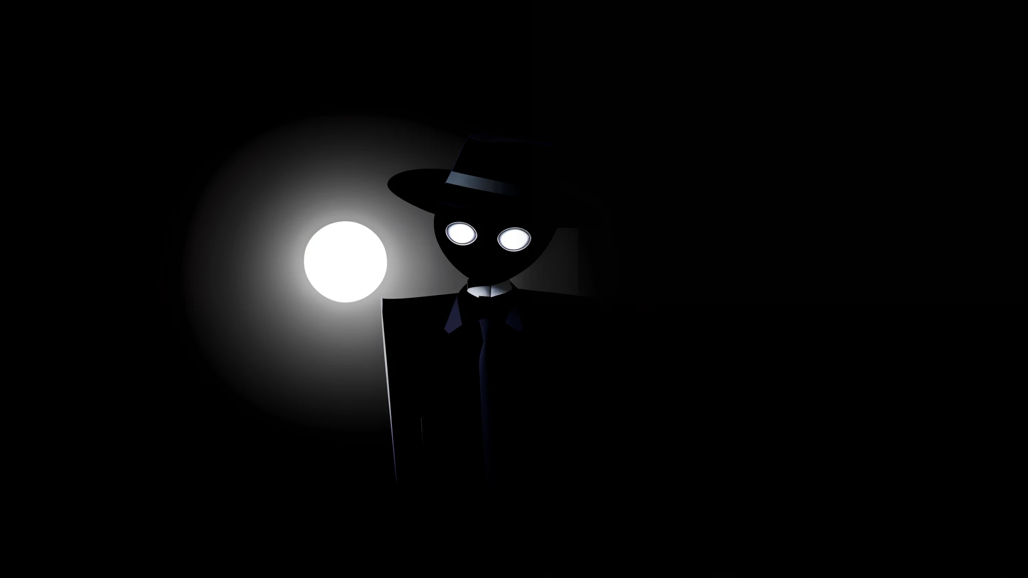 there is a drawing of a man with a hat and a tie, inspired by Oskar Schlemmer, character with a hat, by Zsolt Bodoni, drawn in microsoft paint, minimalist illustration, shadowy and eerie character, inspired by Saul Steinberg, he is wearing a black, inspired by Jean Tabaud, by Francis Bourgeois, creepy black figure standing