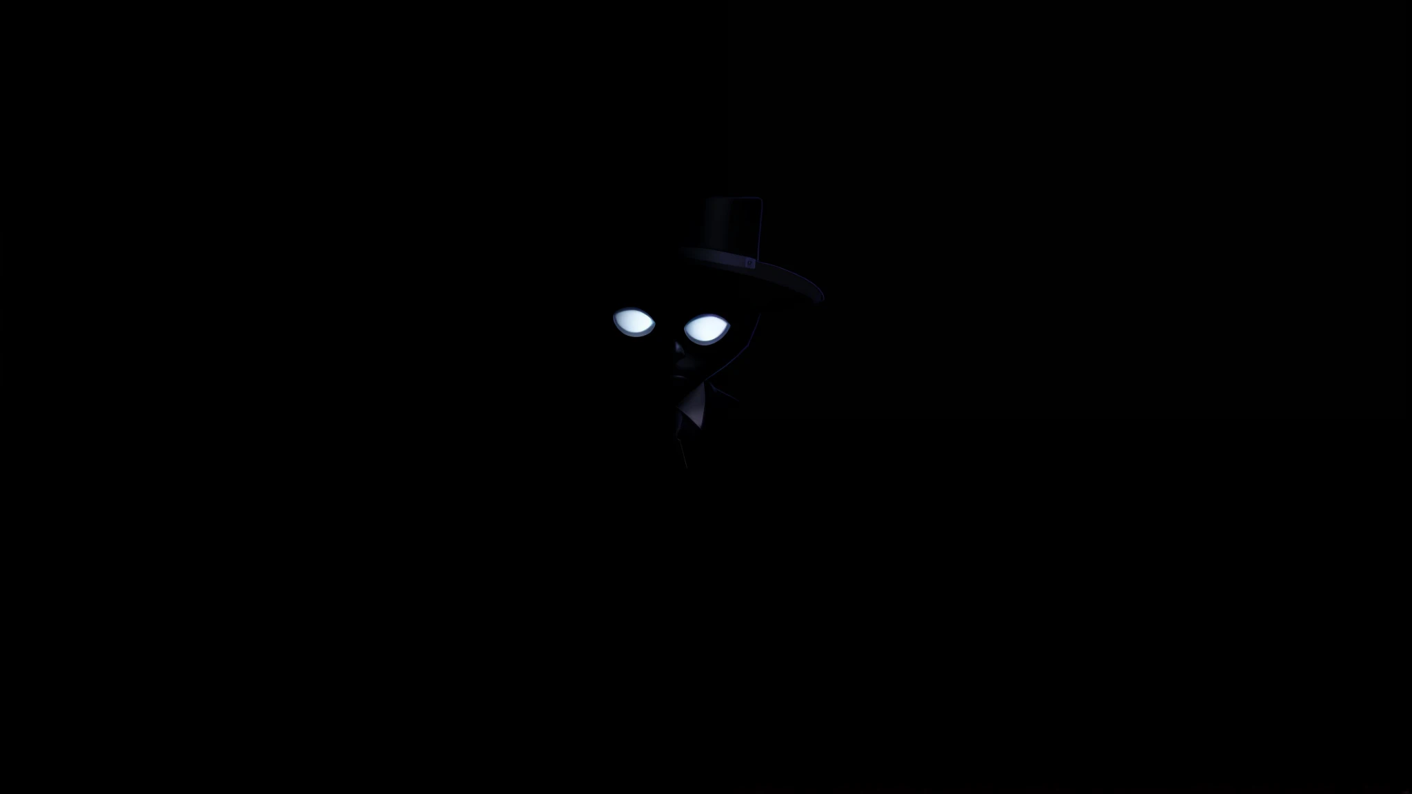 there is a black man with a hat and a tie, man in black, he is wearing a top hat, he is wearing a black, character with a hat, anthropomorphic silhouette, drawn in microsoft paint, shadowy and eerie character, creepy black figure standing, ( ( large black hat ) ), inspired by Jean Tabaud