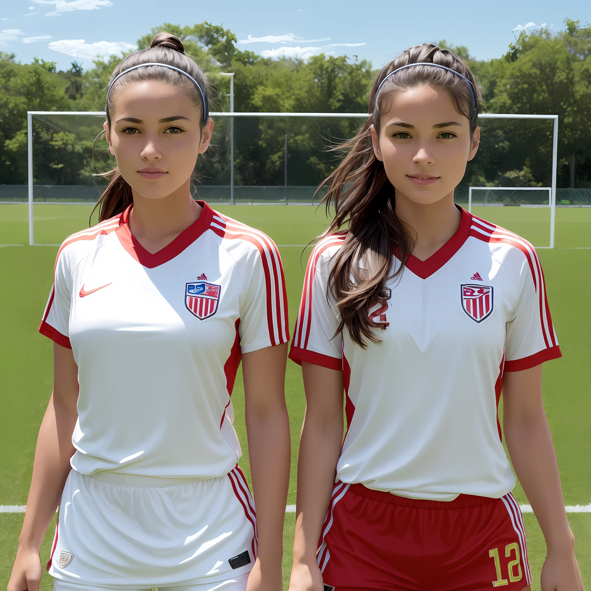 (top quality), (best quality), (realistic photo), (real photo), (warm colors), (bright colors), (real women), (real women), Women female soccer players on the soccer field. --auto --s2