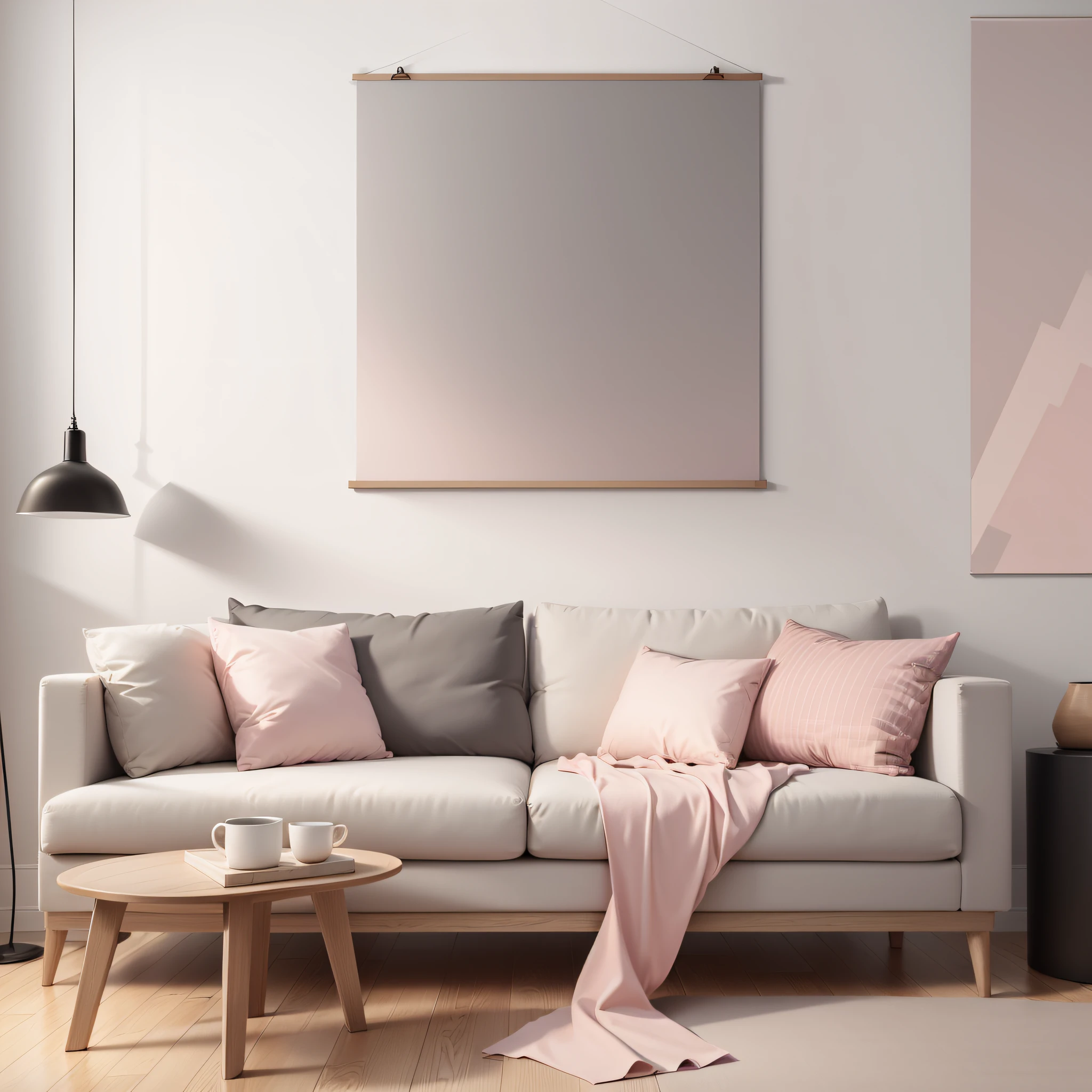 (minimalistic, modern)(brushed pink:0.8+light grey+beige), clean, elegant, (canvas poster:1.2) --auto --s2