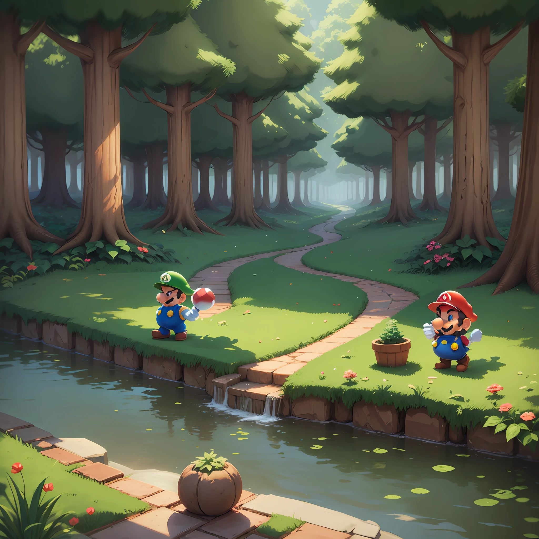 super mario bros 3D, forest --auto --s2