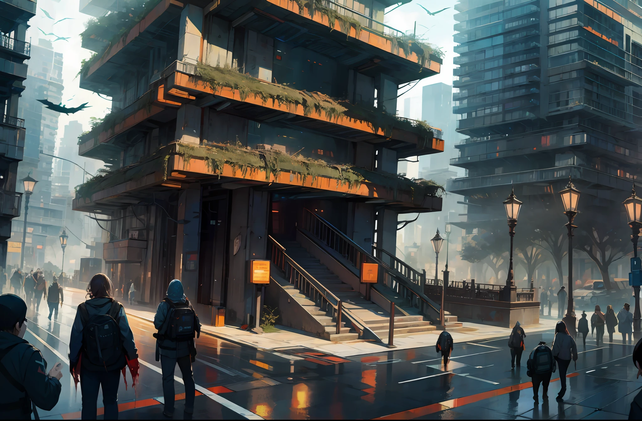 Create a zombie apocalypse environment in city --auto --s2