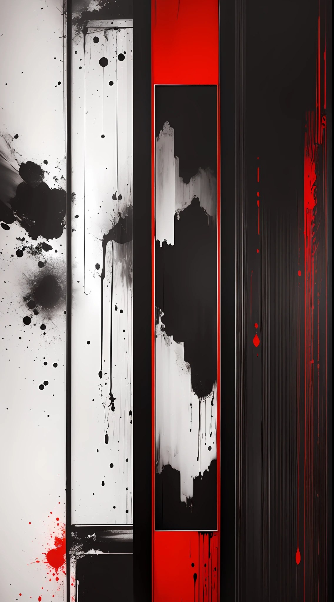 frame, abstract, black, white and red colors --auto --s2
