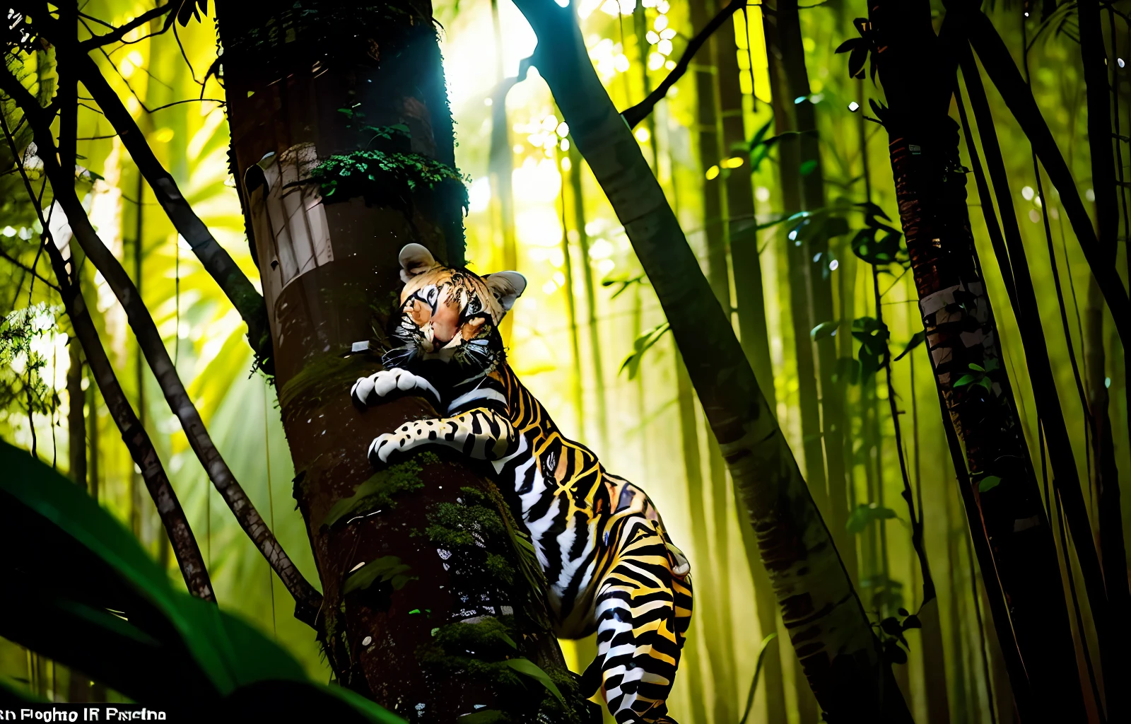close on an exotic animal in the amazon forest, stunning photography, national geographic photography, intense interplay of light and shadows --ar 2:3