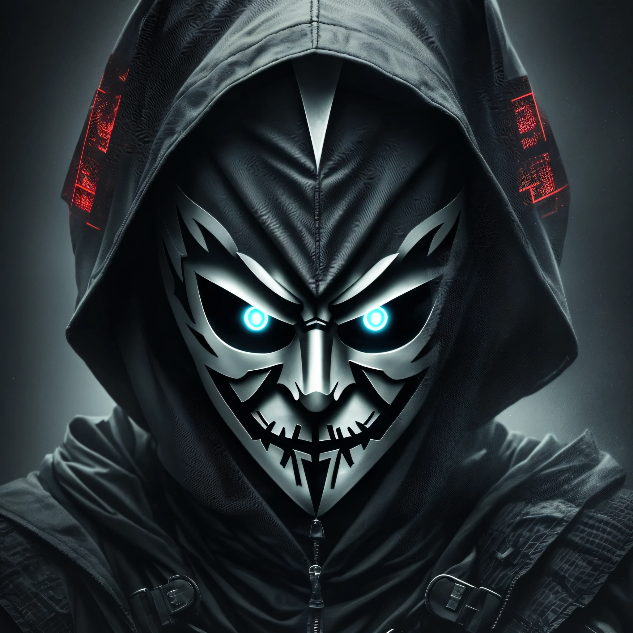 darkness evil hacker,using anonymous mask,dark art,darkweb,obscure,4k --auto --s2