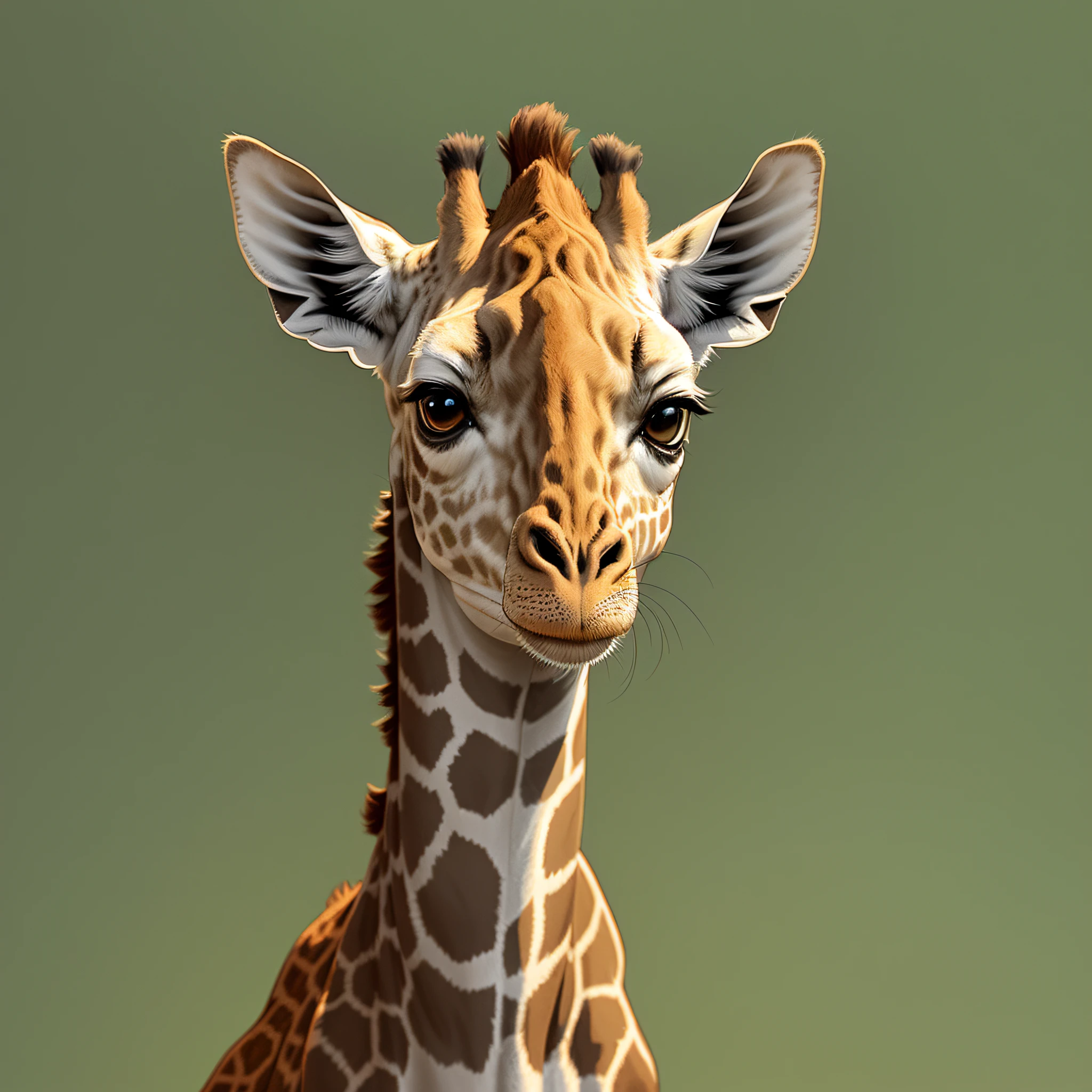 there is a giraffe that is looking at the camera, adorable digital painting, highly realistic photo, “portrait of a cartoon animal, highly realistic and detailed, giraffe, highly detailed photorealistic, digital art animal photo, closeup portrait shot, highly detailed and realistic, ultra realistic 3d illustration, long neck, highly detailed realistic, highly detailed animal, photorealistic highly detailed