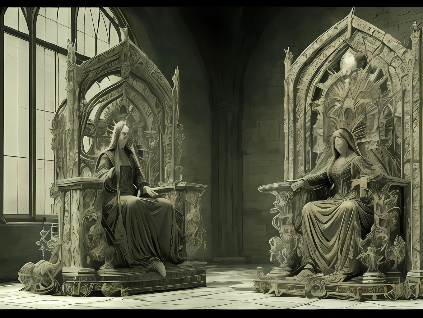 Baptized in vitrolic acid
A finishing touch, a smoothing of features
Realization of the greatest art
To cast a crimson demon, once diverted, they became divine on a throne
Stripped of congenital flaws
We are incandescent revelations in a world of darkened forms