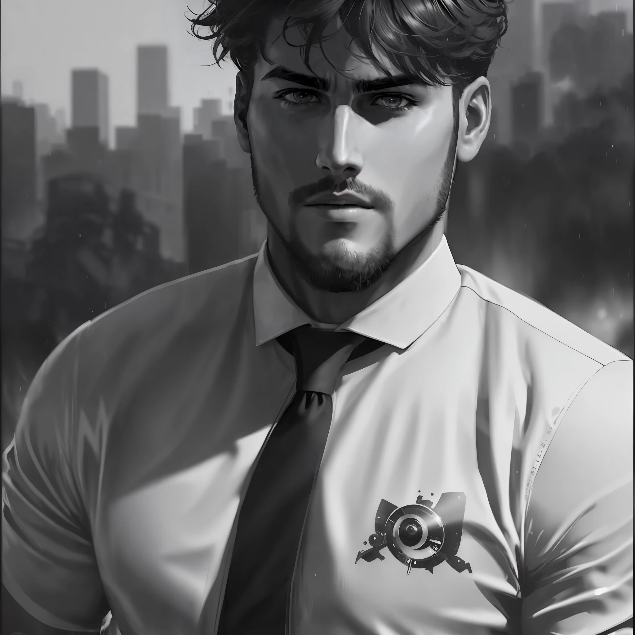 (Award Winning Digital Artwork:1.3) of (Sketch:1.3),(Energetic:1.3), RyanRenolds,CGSociety,ArtStation,(Saturated:1.3),(close portrait:1.3),(Masculinine:1.4),(beautiful:1.4),(attractive:1.3),handsome,calendar pose,perfectly detailed eyes,studio lighting, deadpool thematic background