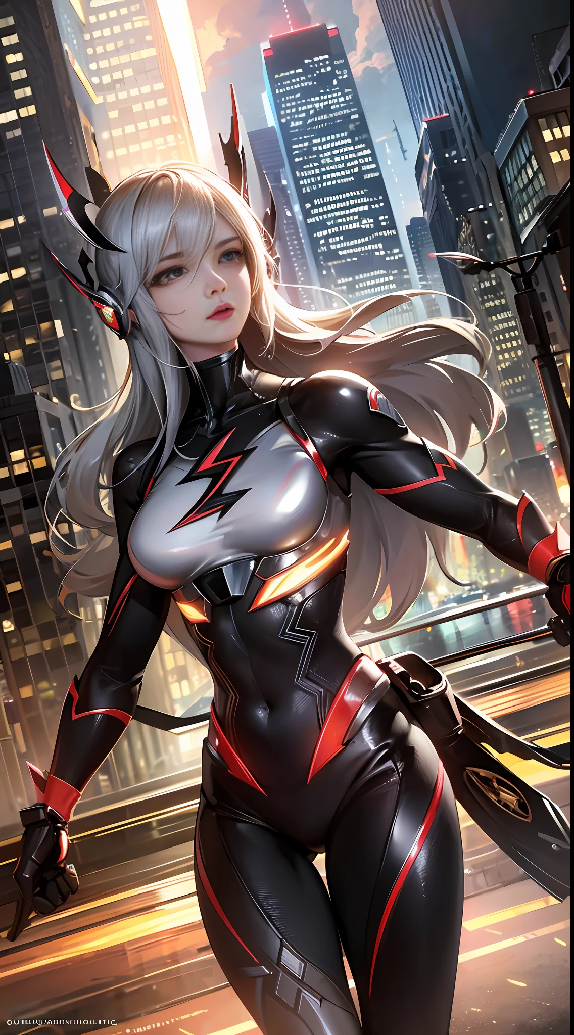 Cinematic soft lighting illuminates a stunningly detailed and ultra-realistic the flash , super strong, muscular, in the background a city, that is trending on ArtStation. Octane is the perfect tool to capture the softest details of this 16k photography masterpiece --auto --s2