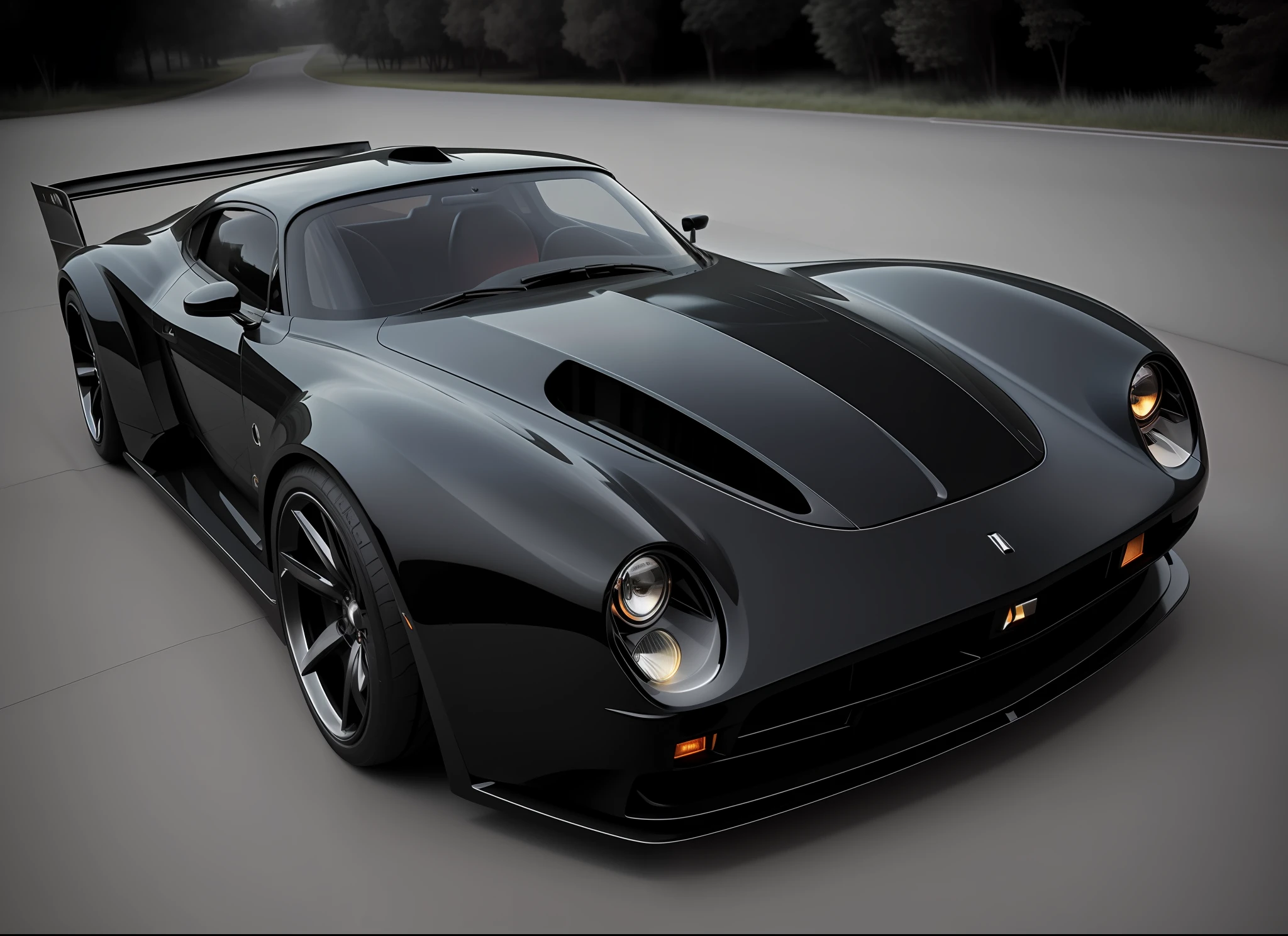 a Gothic-style car, lightning color, 50 mm lens, soft shadows, realistic soft contrast scoring, pure magic, hyper realistic fantasy art,