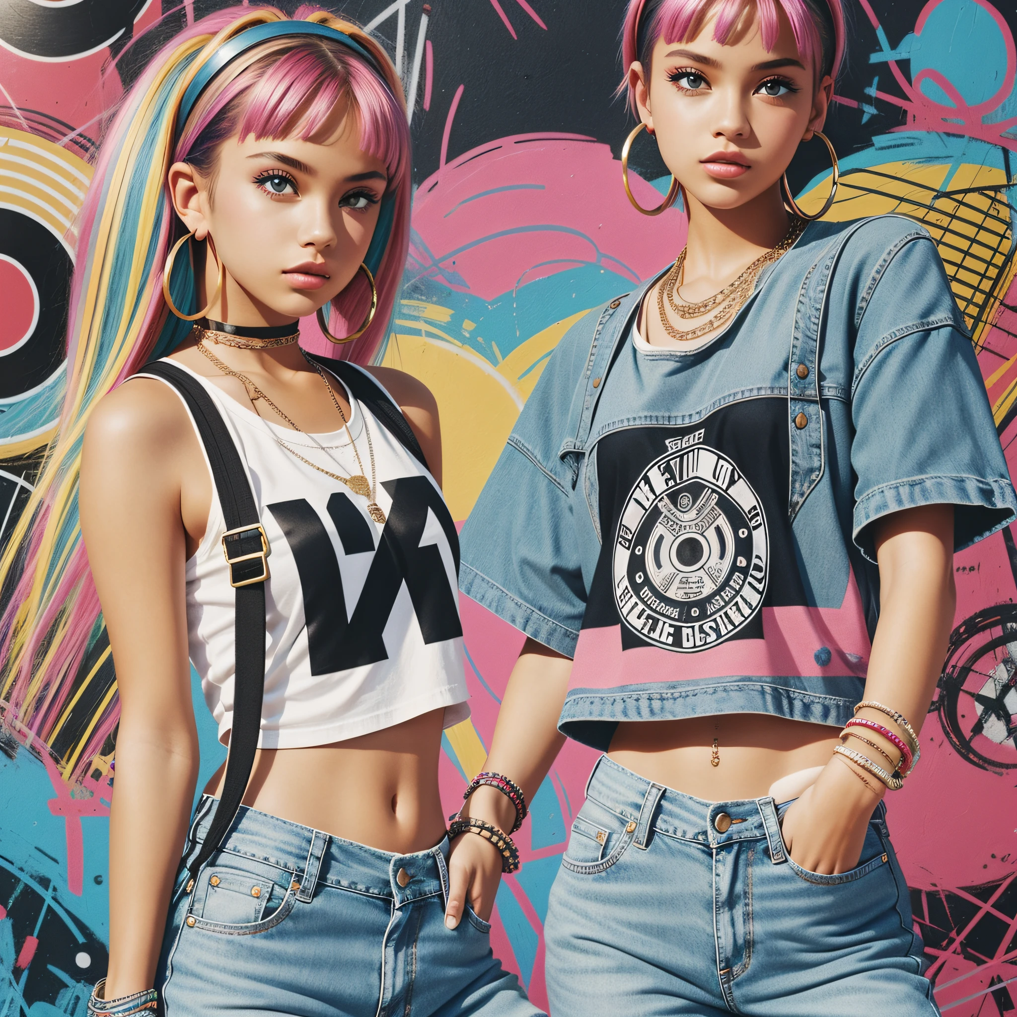 Y2K fashion, trendy style, iconic brands, youthful expression, nostalgic vibes:0.2 fashionable portrayal of a teenager sporting an outfit from the 2000s, embodying the trendy style and iconic brands that defined the era. With a keen sense of fashion, they embrace the Y2K aesthetic, reflecting the trends and influences of the time. Their outfit may include low-rise jeans, graphic t-shirts, cargo pants, chunky sneakers, and accessories like hoop earrings or colorful wristbands. This image captures the youthful expression and individuality that characterized the 2000s, evoking a sense of nostalgia for those who experienced that era. It celebrates the fusion of pop culture, music, and fashion that shaped the teenage experience of the time, symbolizing a vibrant chapter in youth culture history