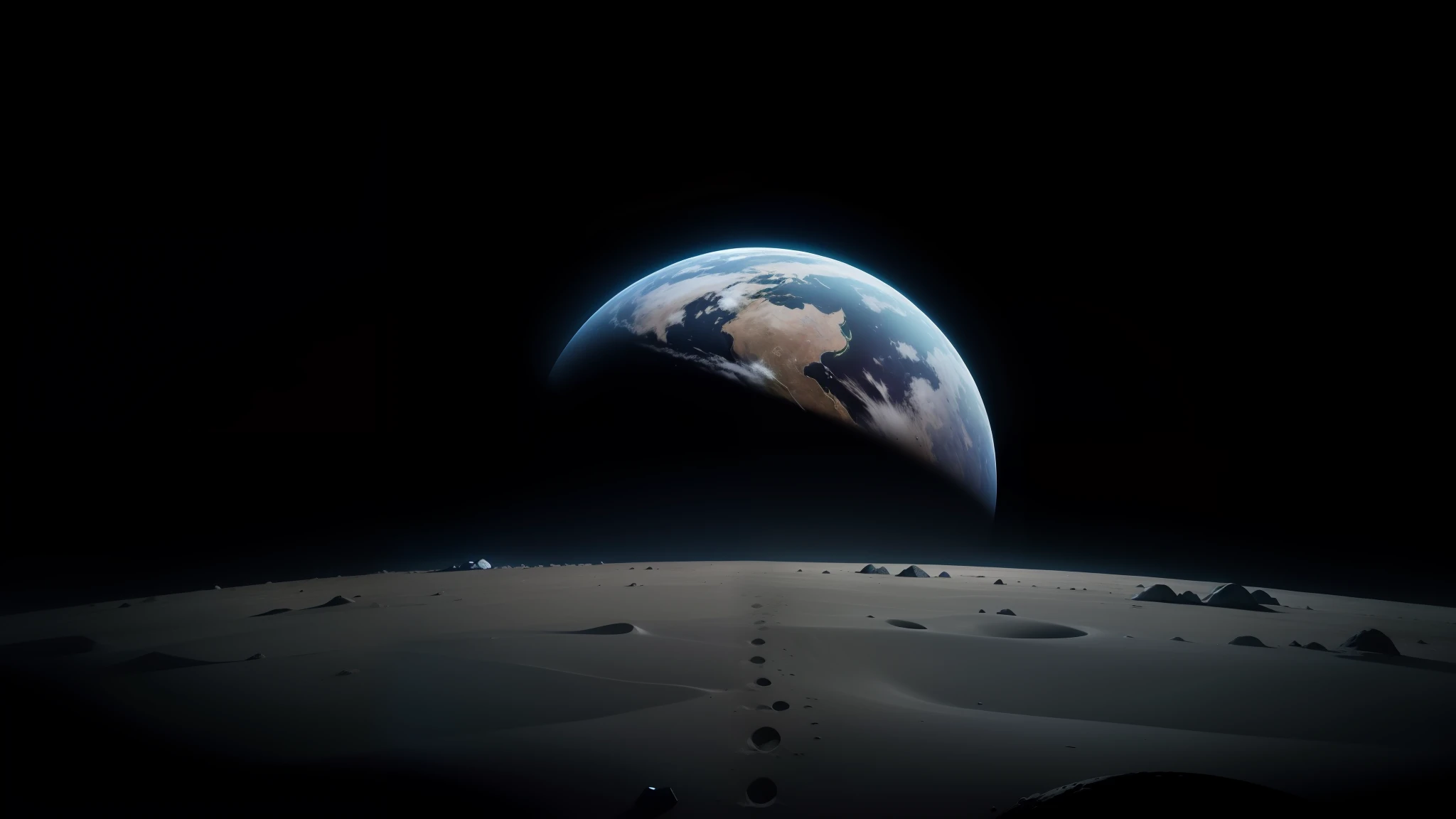 a view of the earth from the moon's horizon, the expanse tv series, 2 0 2 1 cinematic 4 k framegrab, the dark side of the moon, still from avengers endgame, promotional material, globes, parallel, annie liebowitz --auto --s2