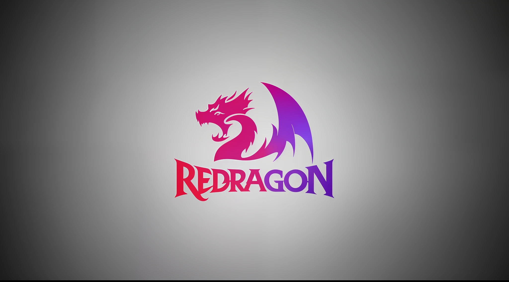 a close up of a dragon logo on a gray background, red dragon, a red dragon, fan art, dragon in the background, 3 d logo, 2d solid shape logo, esports logo, red purple gradient, red magic, 2 d logo, some red and purple, by Ramón Silva, logo concept design, simple logo, dragon design language --auto --s2