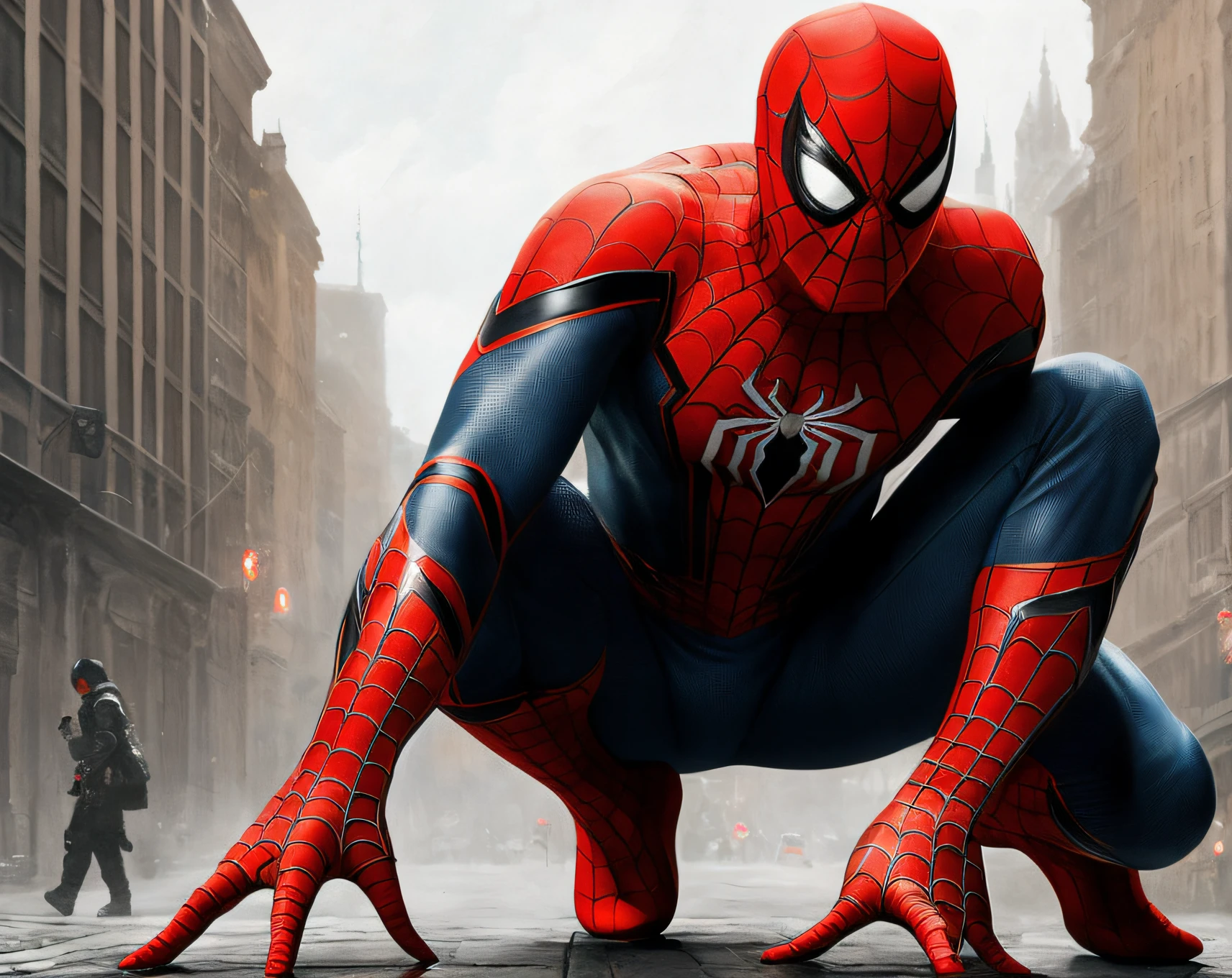 Art style Jan Matejko, SPIDER-MAN