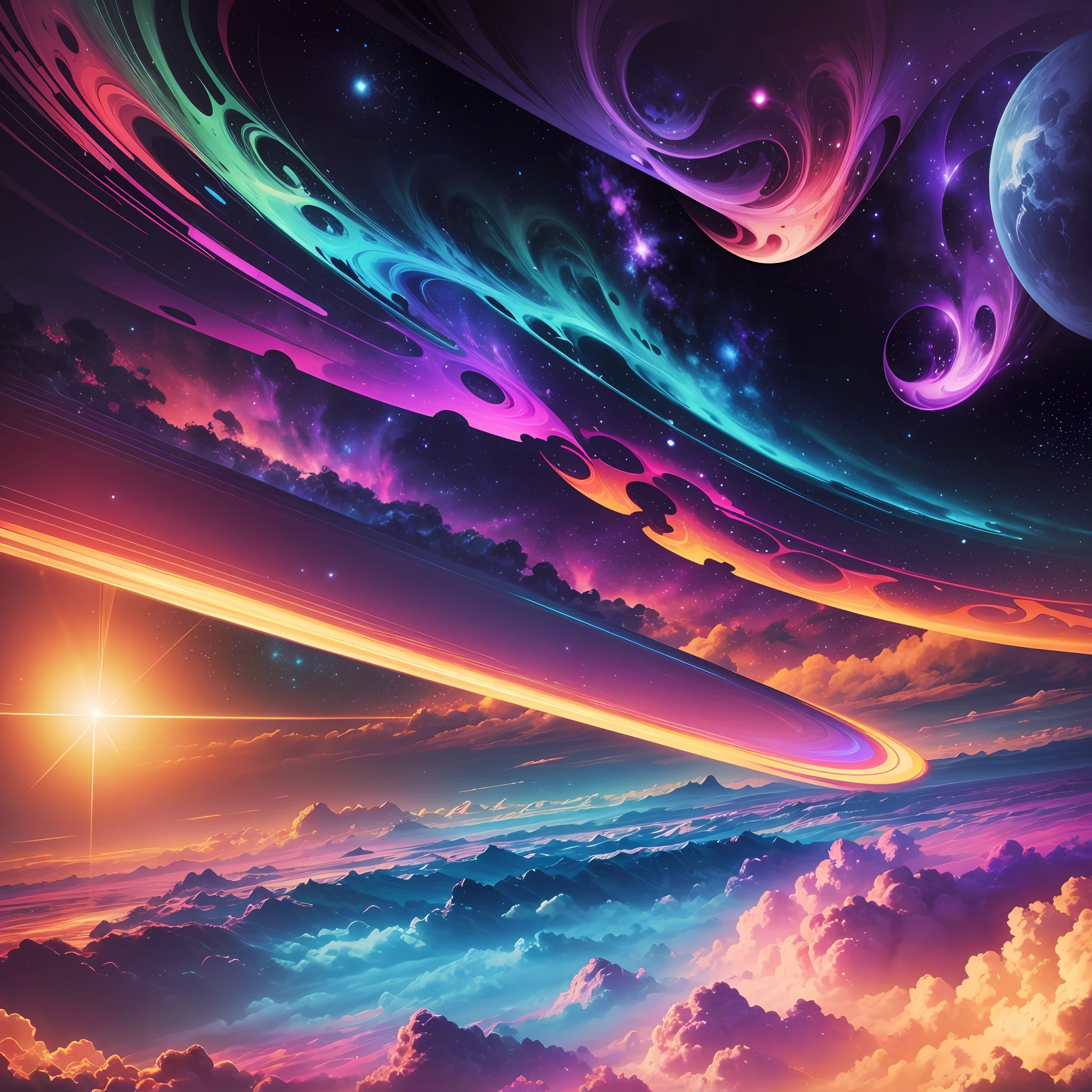 wallpaper resolution 1980 x 1080 universe with vibrant colors --auto --s2