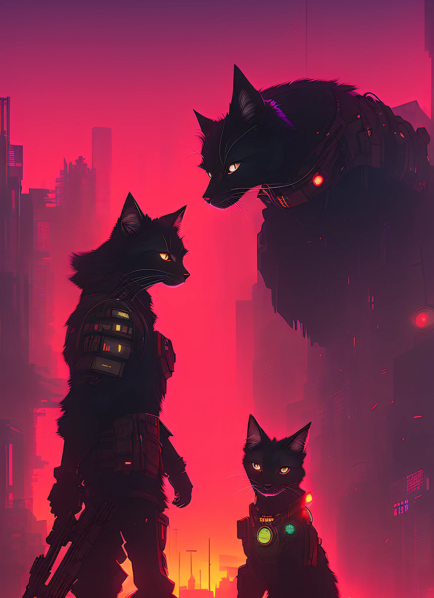 Award-winning commission of beautiful portrait of a furry man Anthro Fursona of Siamese cat with a tail and a beautiful and attractive hairy face detailed wearing elegant black cyberpunk clothes in a cyberpunk town at night while it rains. Character design by charlie bowater, ross tran, artgerm and makoto shinkai, detailed western comic art with ink, beautiful, masterpiece, 4k, 8k, high-res, sharp lighting, kenket, Ross Tran, ruan jia, detailed eyes, detailed face, detailed illustration,, red color palette, , (((sharp eyes)))), ((red eyes), , city in the background of night, fangs showing, portrait