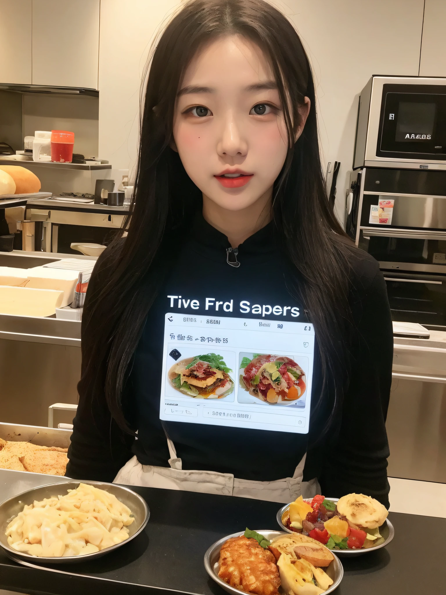 Food live streamer