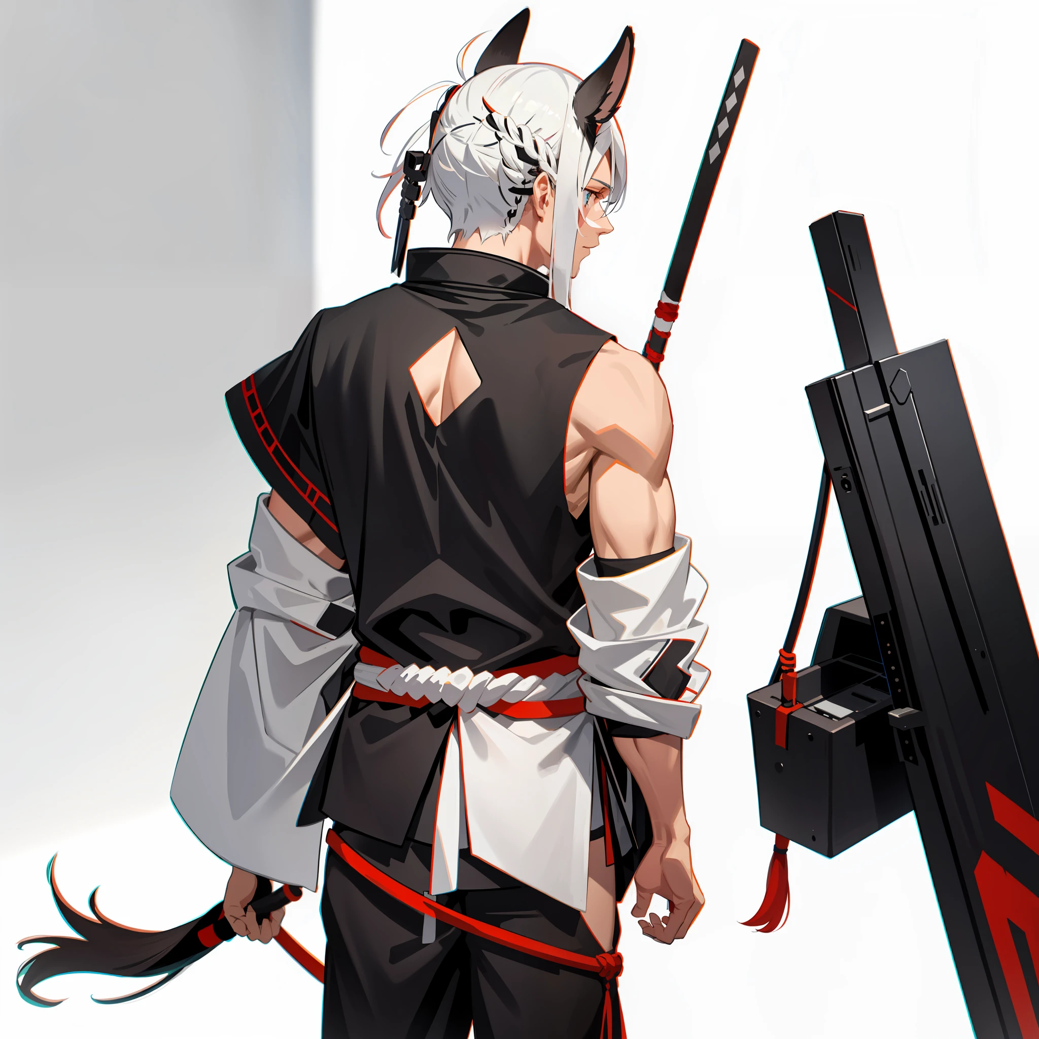 ronin back, just sinueta, tail of cavao