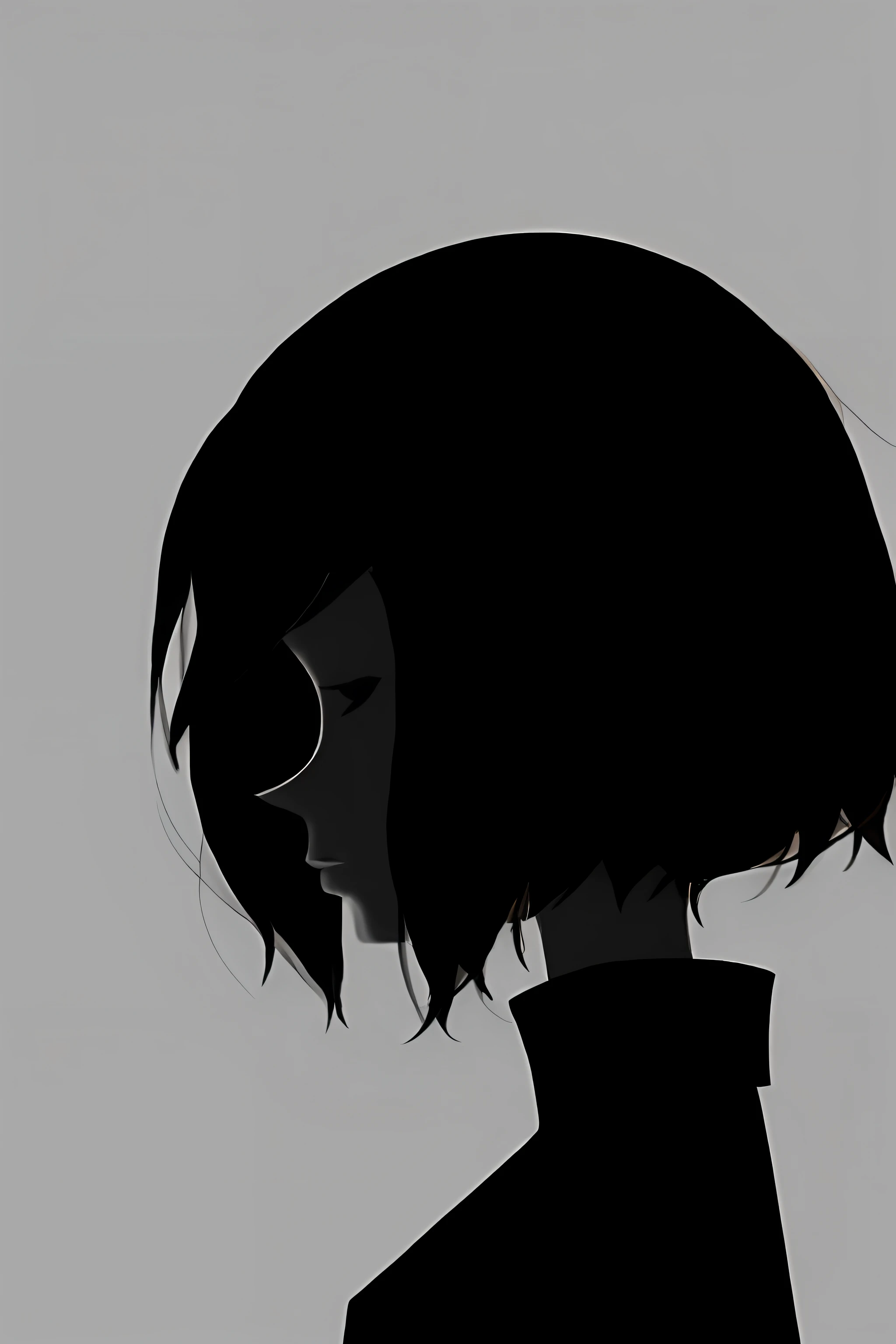 Minimalist drawing expressing feelings of sadness