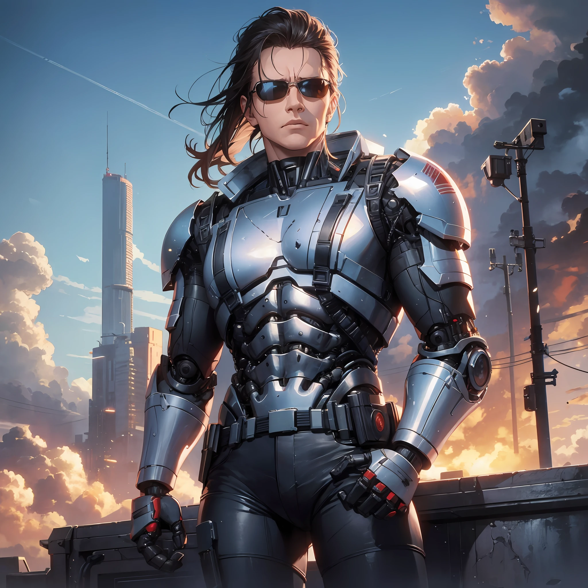 create a T-800 Robot sent by Skynet to 1984 with the intention of killing Sarah Connor, movie the terminator --auto --s2