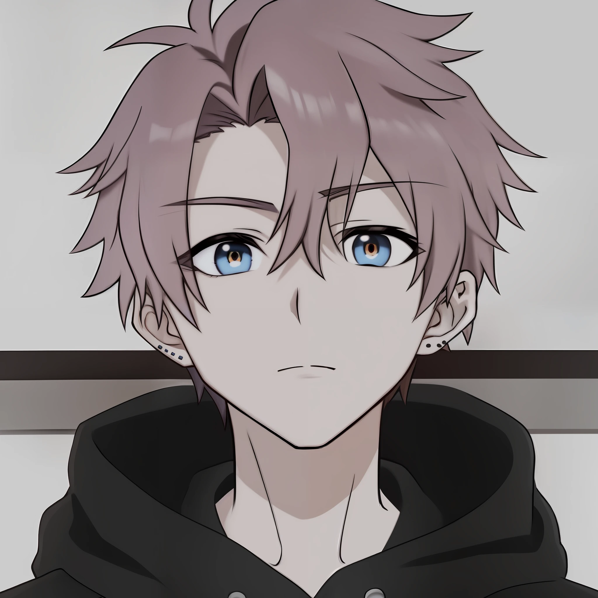 A close-up of a man in a hoodie, a young anime man, as an anime character, inspired by Tokei Okumura, male anime character, anime handsome man, tall anime man with blue and black eyes, Hajime Yatatate, orange - anime boy with hair, ((Yoshinari yoh)), perfect anime face, anime boy
