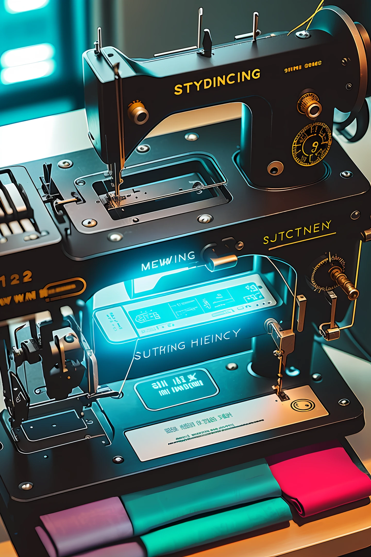 Cyberpunk sewing machine