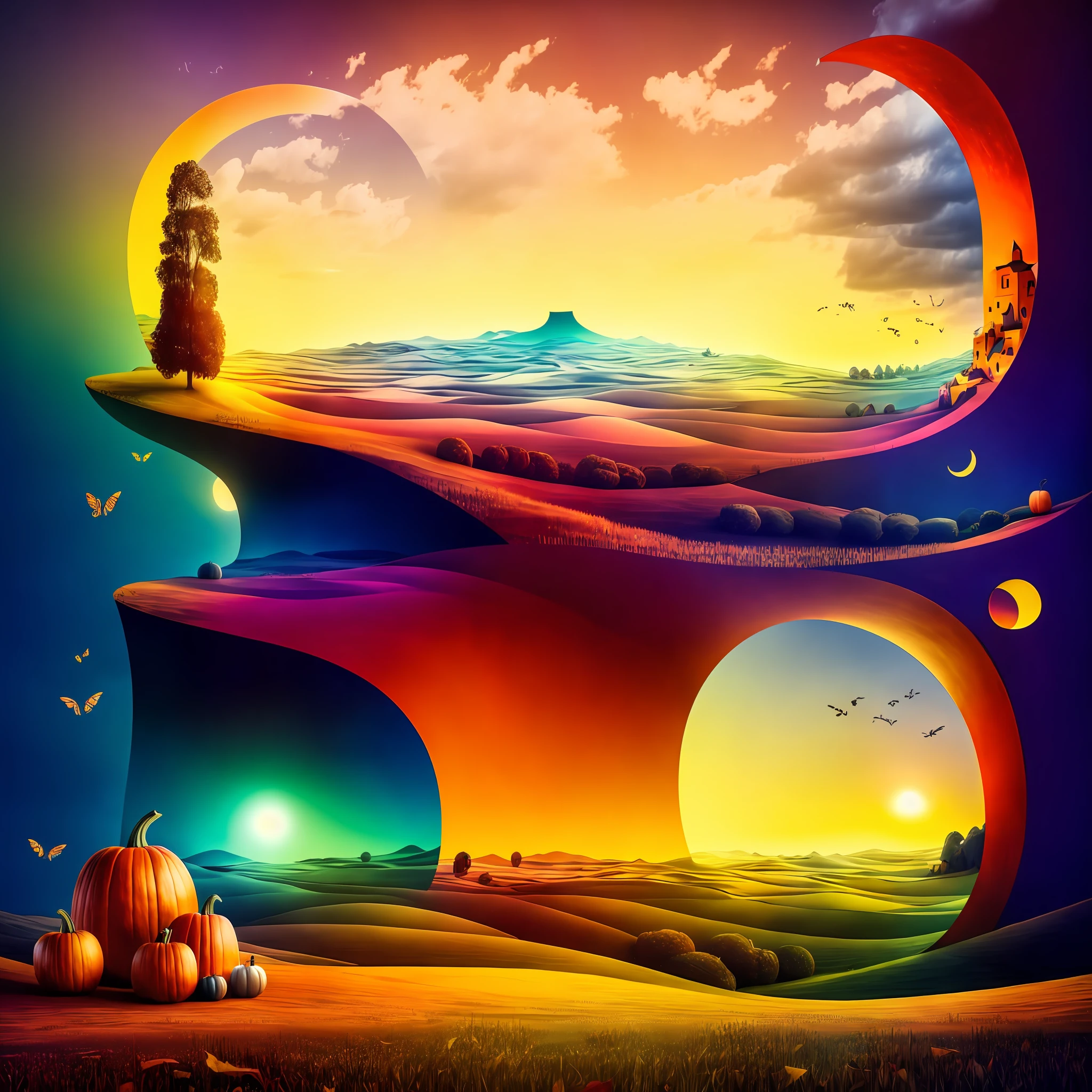 (colorfulsurrealismai)++, a pumpkin broth
