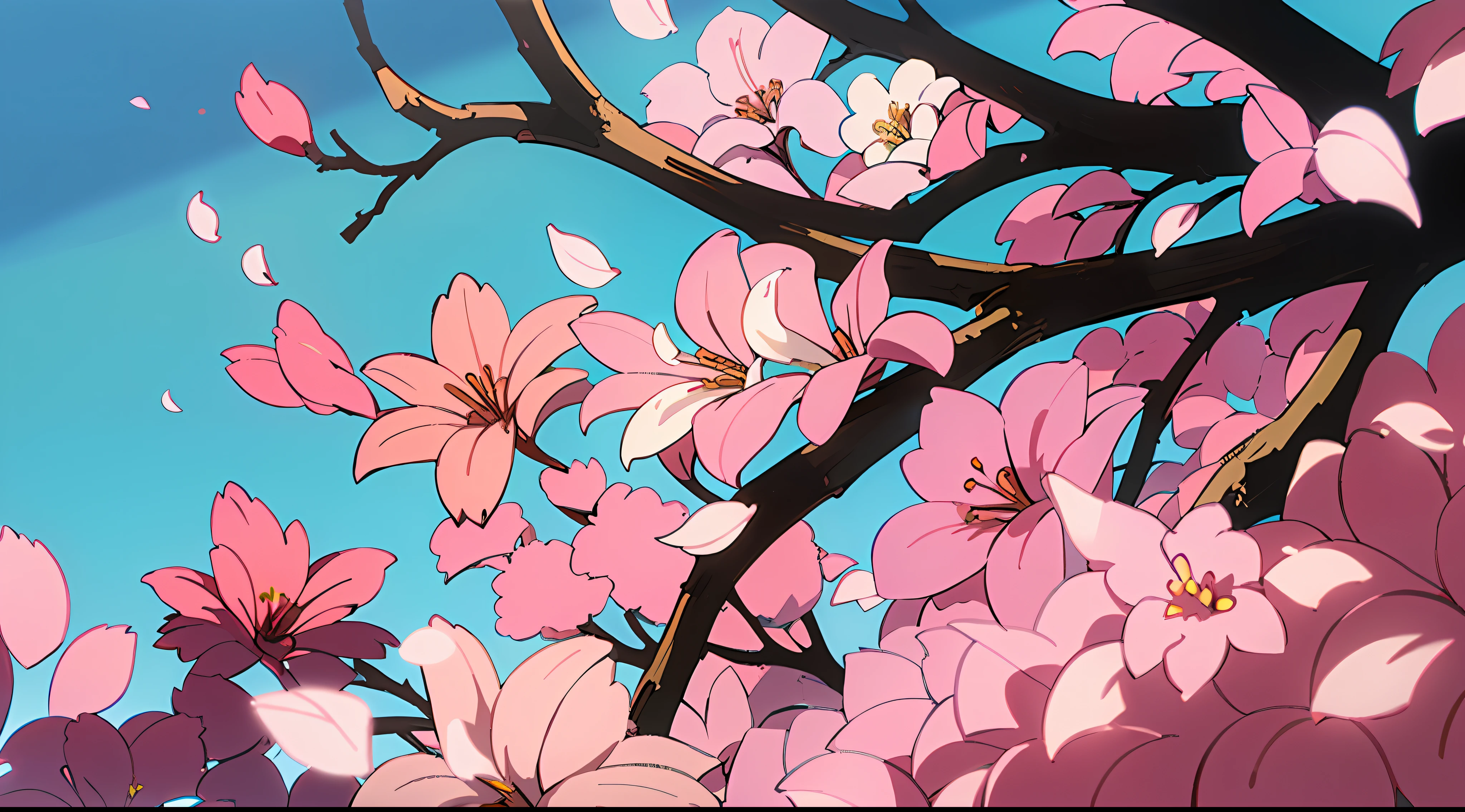 Masterpiece, best quality, (best quality), (best illustration), (best shadows) Nature&#39;s delicate leaves petals of various colors falling in the air light Tracking, super detailed --v6